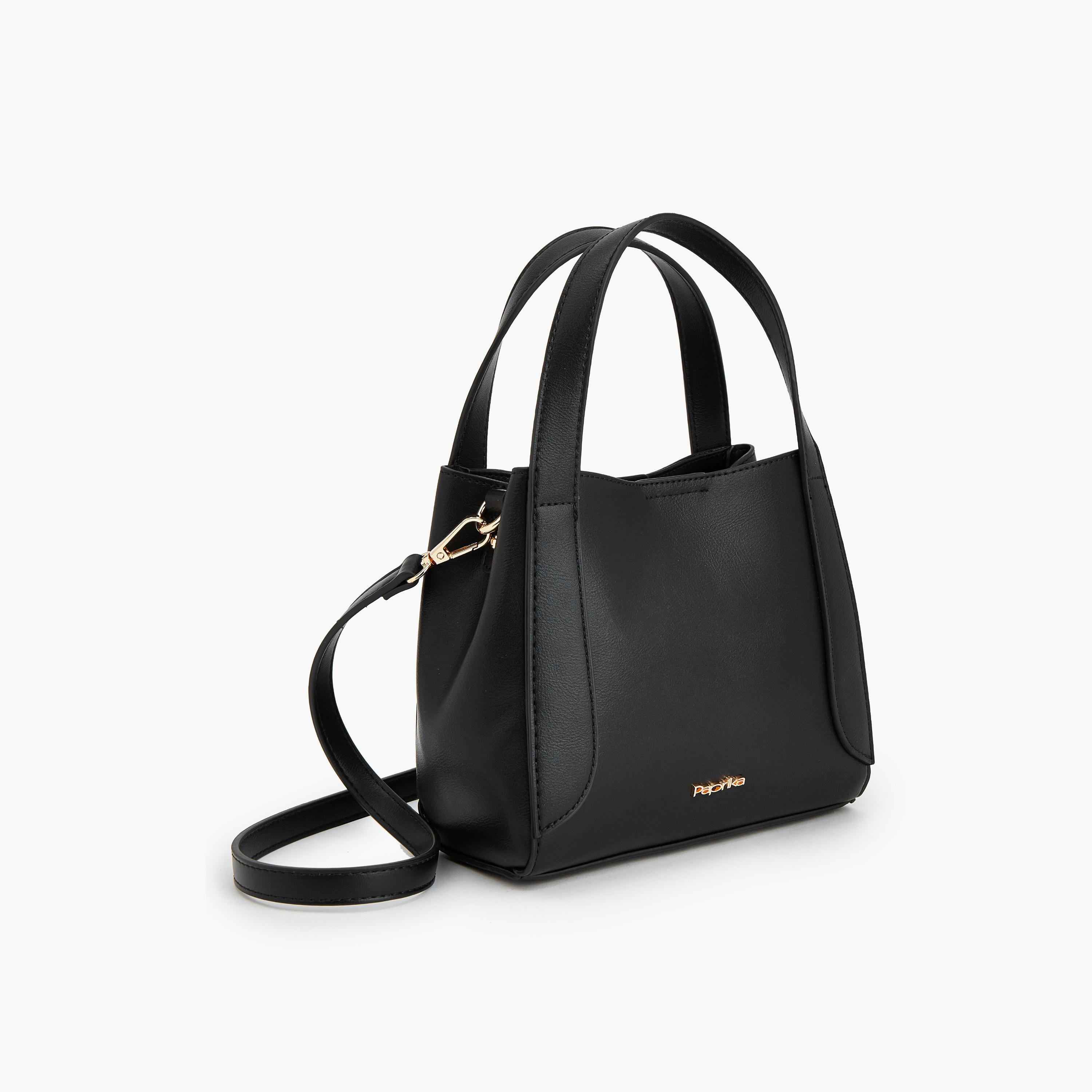 Paprika Solid Tote Bag with Detachable Strap-women-bagsandwallets-handbags-image-4