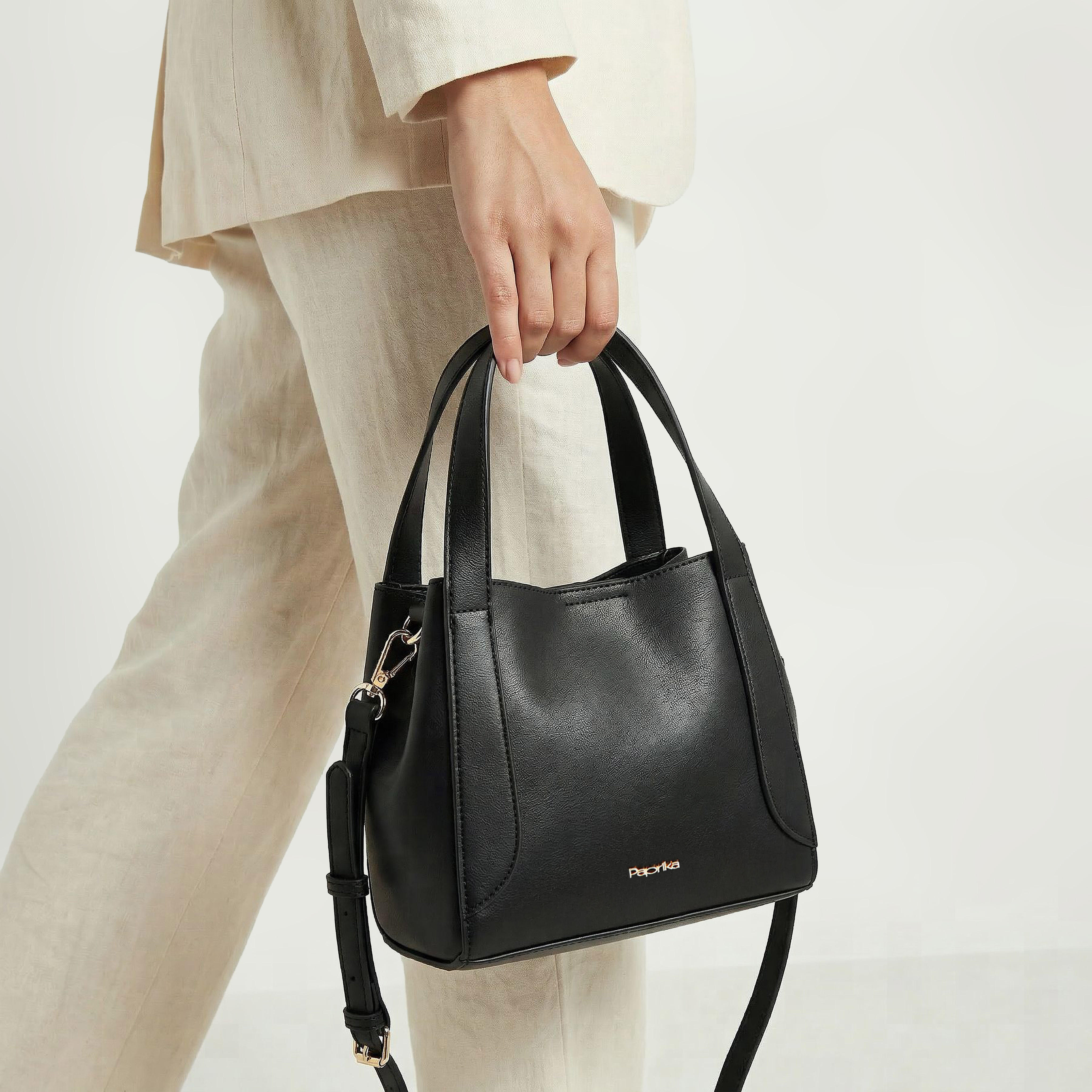 شنطة توتي سادة بحزام قابل للفصل من بابريكا-women-bagsandwallets-handbags-image-8