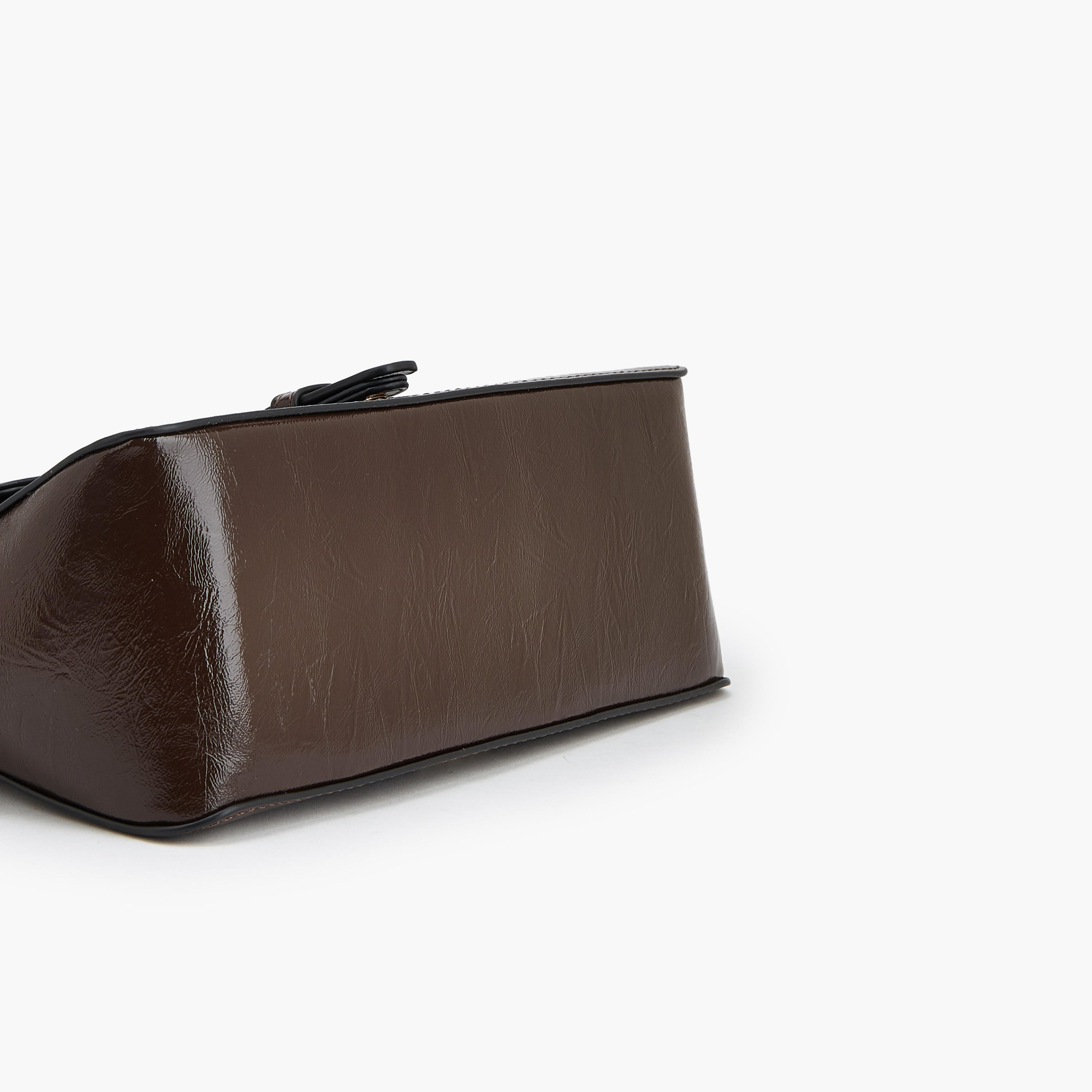 Paprika Buckle Detail Crossbody Bag with Adjustable Strap-women-bagsandwallets-handbags-image-7
