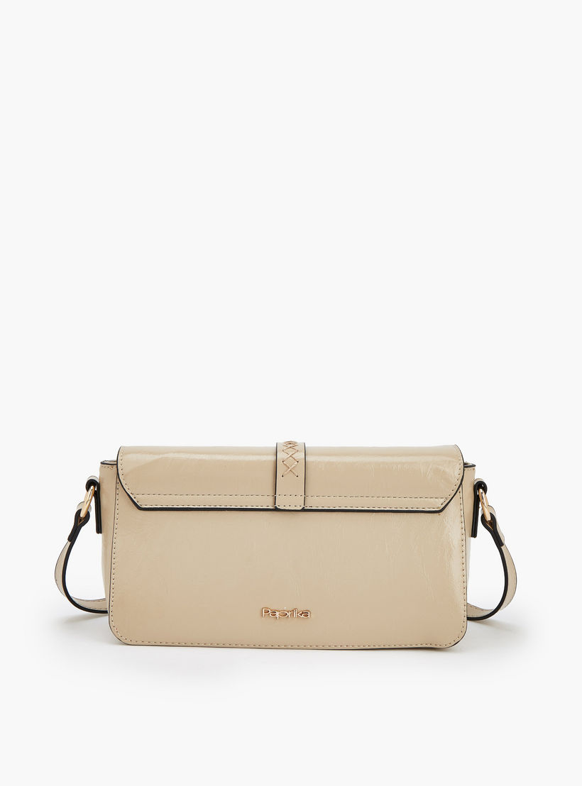 Paprika Buckle Detail Crossbody Bag with Adjustable Strap-women-bagsandwallets-handbags-image-6