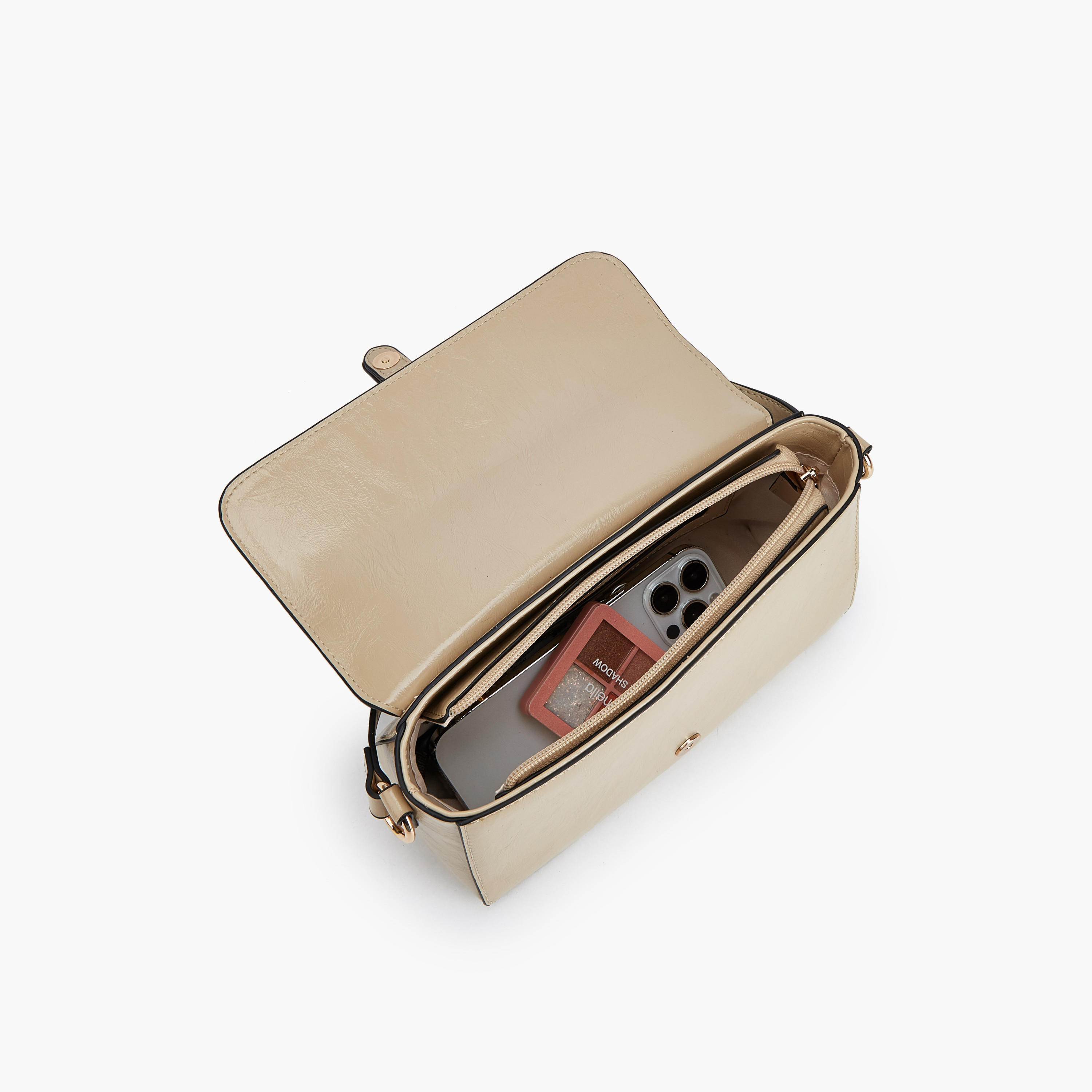Paprika Buckle Detail Crossbody Bag with Adjustable Strap-women-bagsandwallets-handbags-image-8