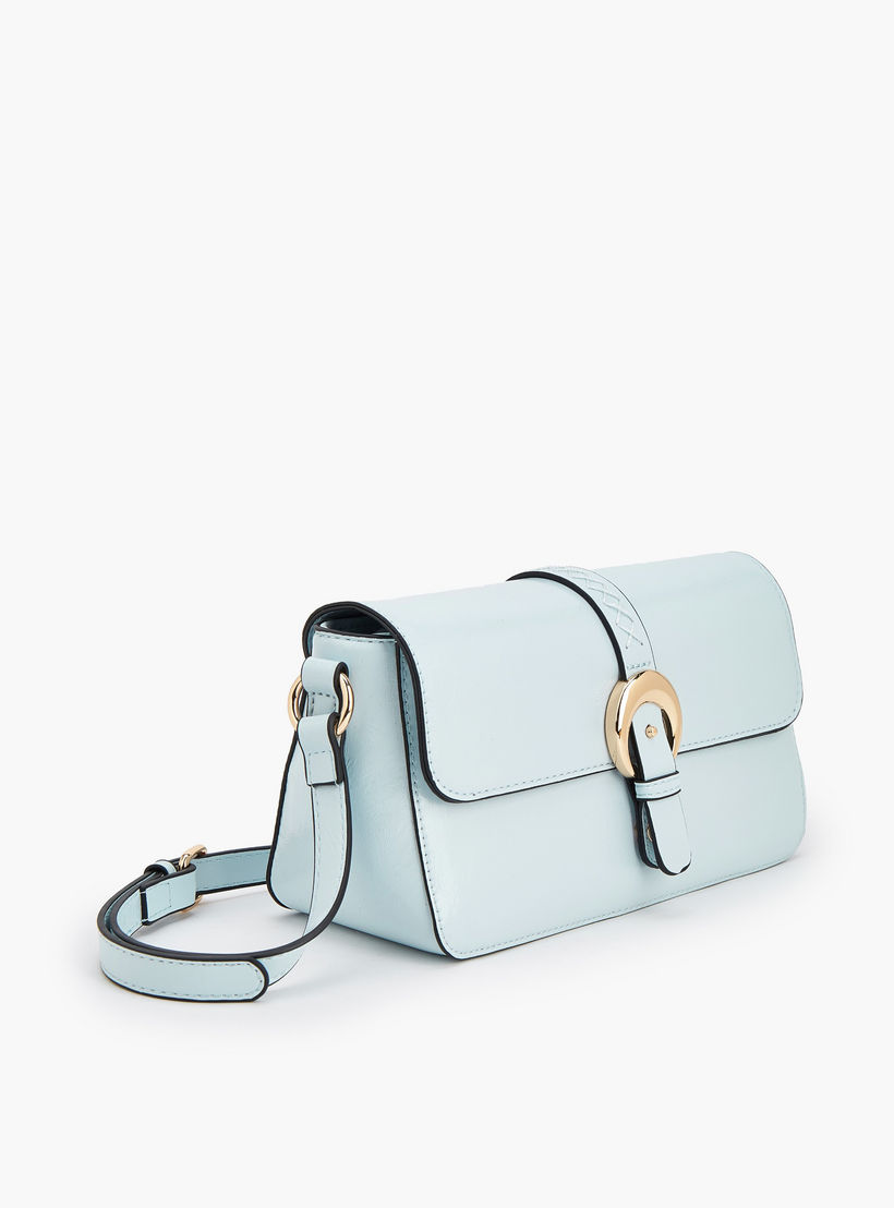 Paprika Buckle Detail Crossbody Bag with Adjustable Strap-women-bagsandwallets-handbags-image-4