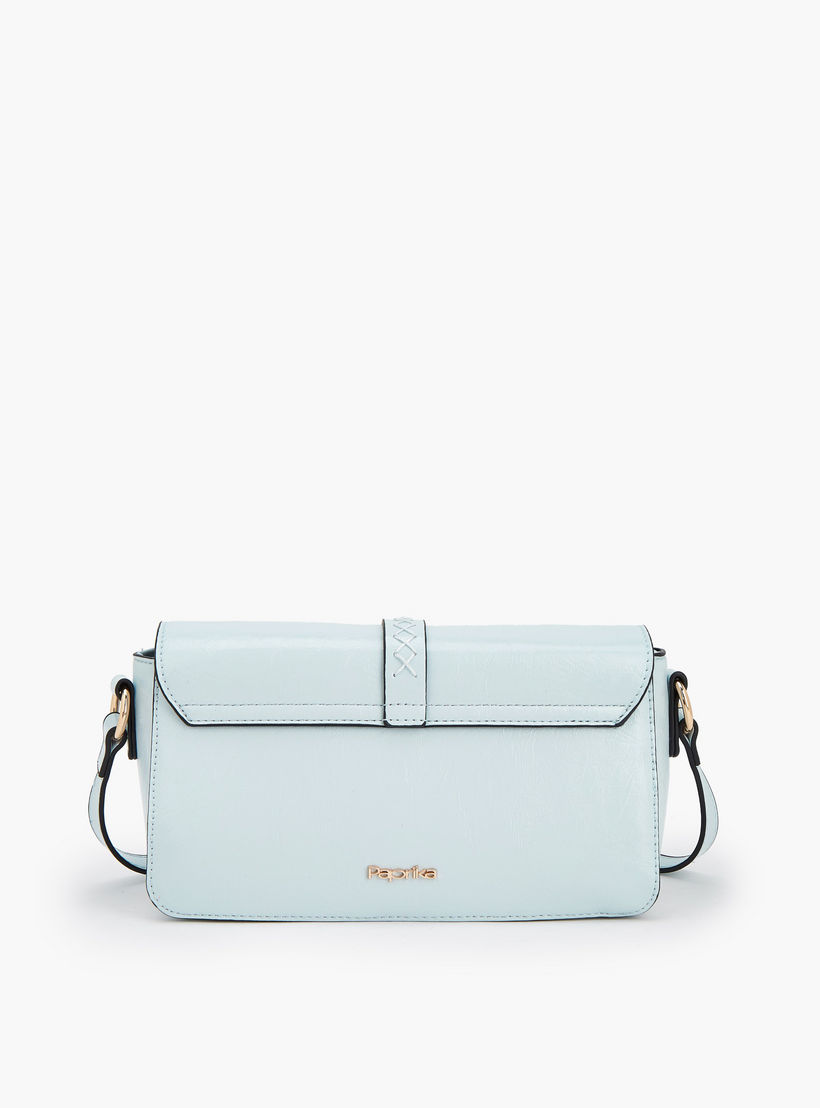 Paprika Buckle Detail Crossbody Bag with Adjustable Strap-women-bagsandwallets-handbags-image-6