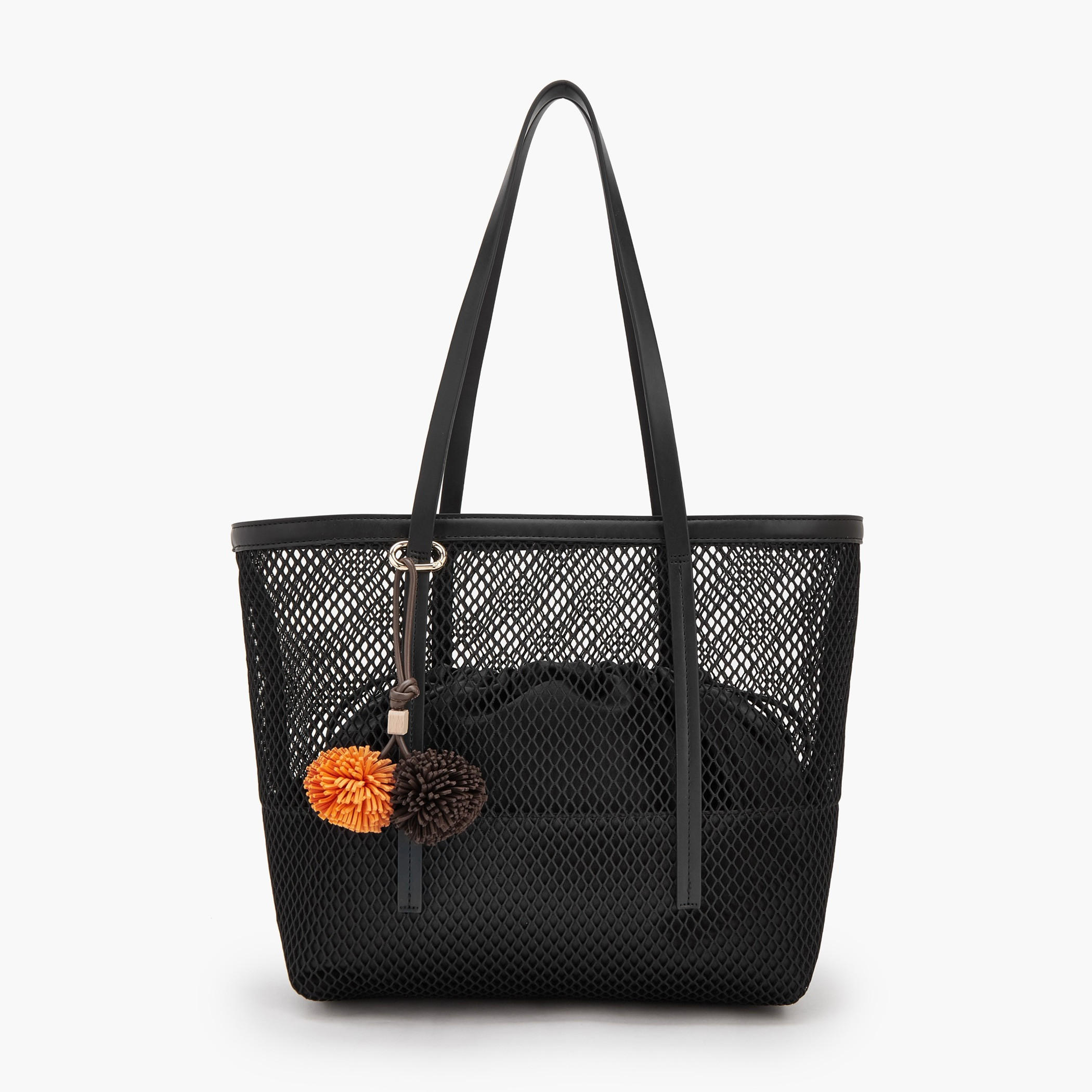 شنطة شوبر بارزة الملمس مع شنطة صغيرة بحزام إغلاق من سيليست-women-bagsandwallets-handbags-image-1