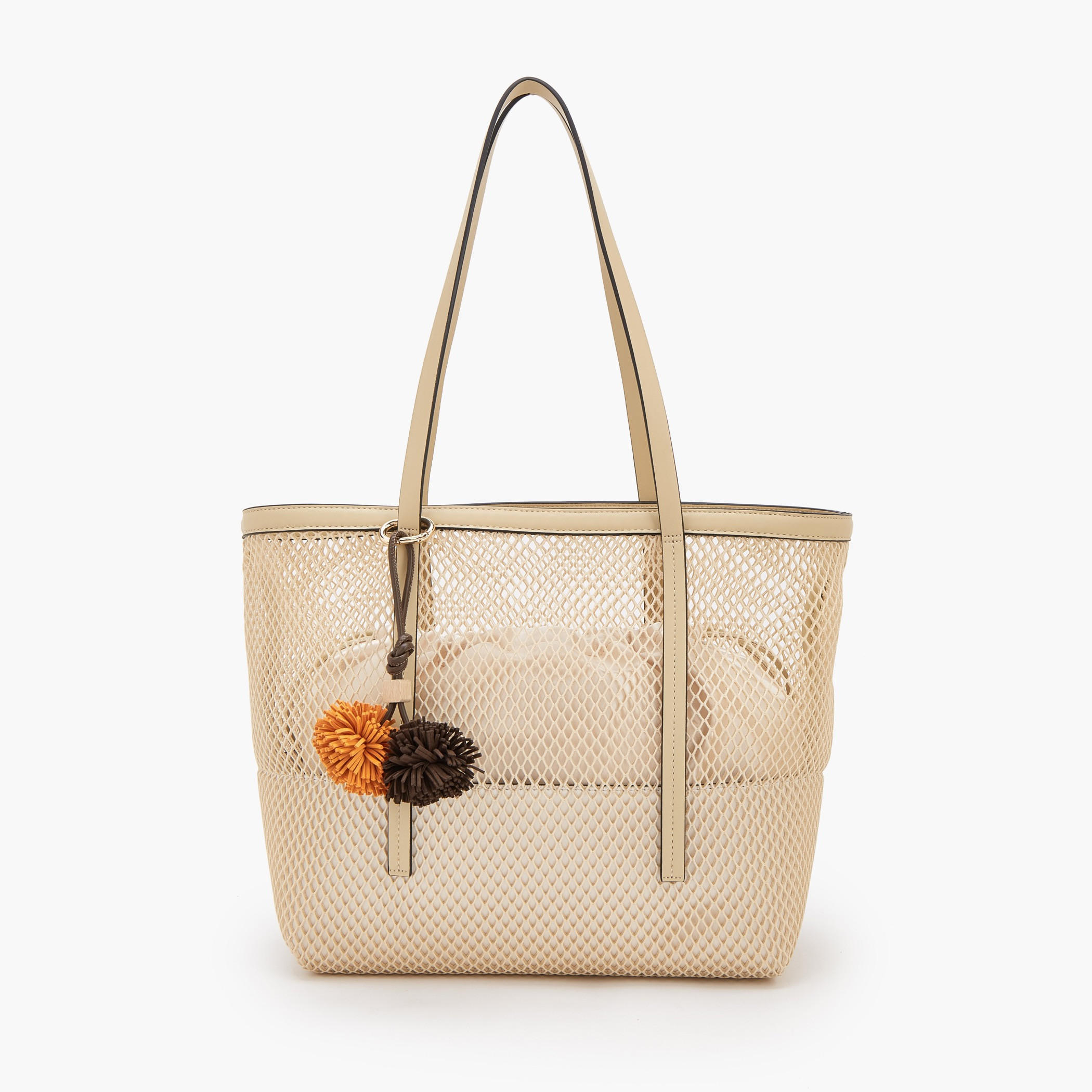 شنطة شوبر بارزة الملمس مع شنطة صغيرة بحزام إغلاق من سيليست-women-bagsandwallets-handbags-image-1