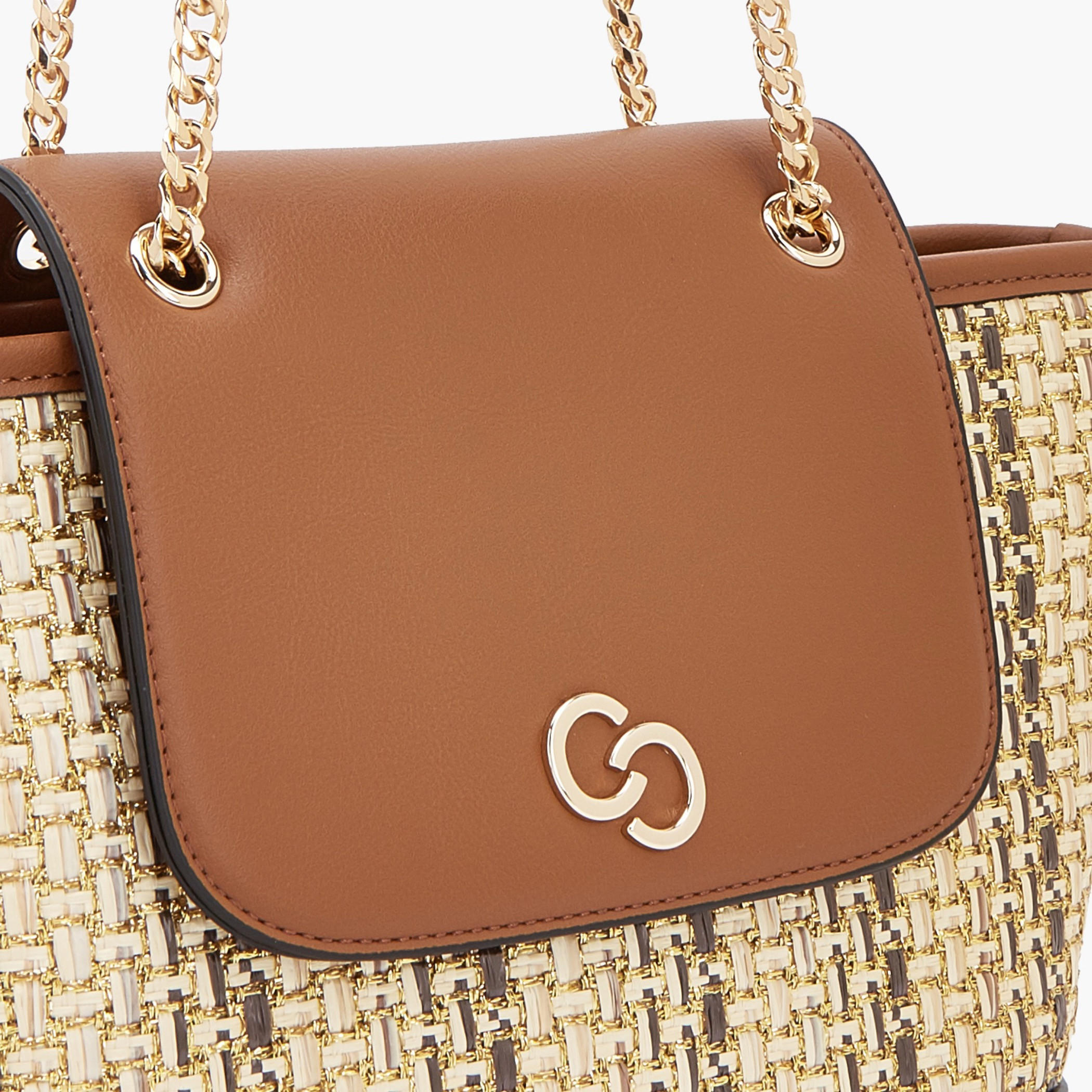 Celeste Textured Tote Bag with Chain Handle-women-bagsandwallets-handbags-image-3