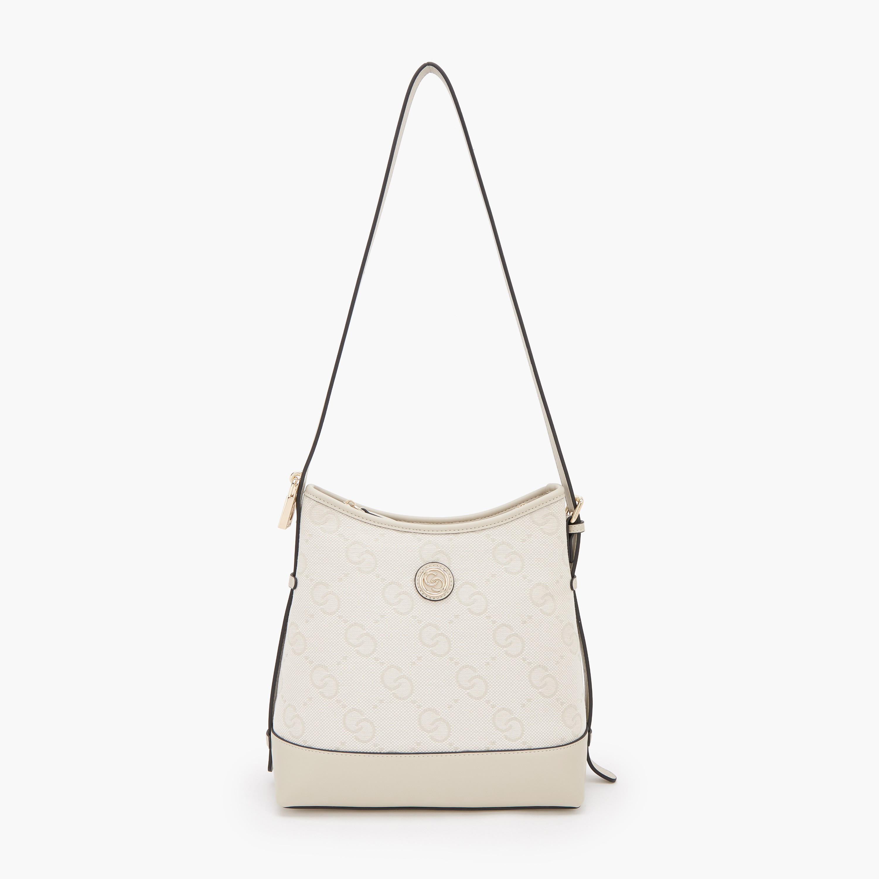 شنطة كتف راقية بحزام قابل للتعديل وملمس بارز من سيليست-women-bagsandwallets-handbags-image-1