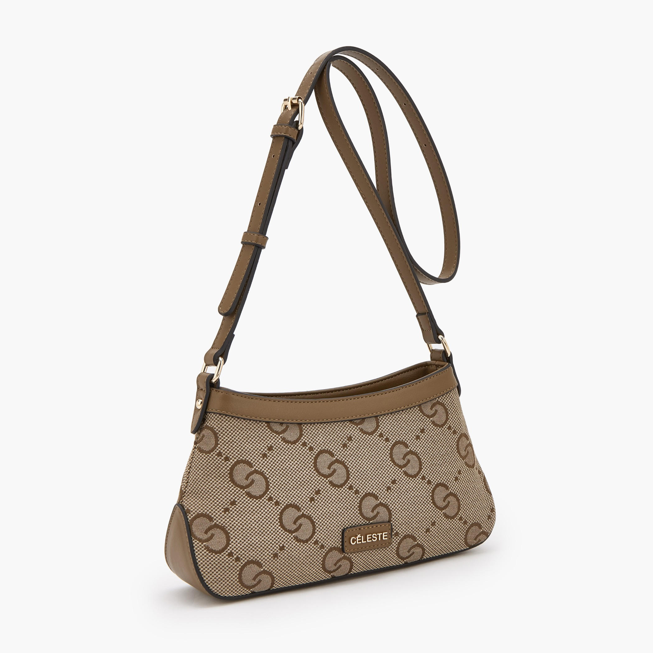 شنطة كروس بودي بارزة الملمس بحزام قابل للتعديل من سيليست-women-bagsandwallets-handbags-image-3