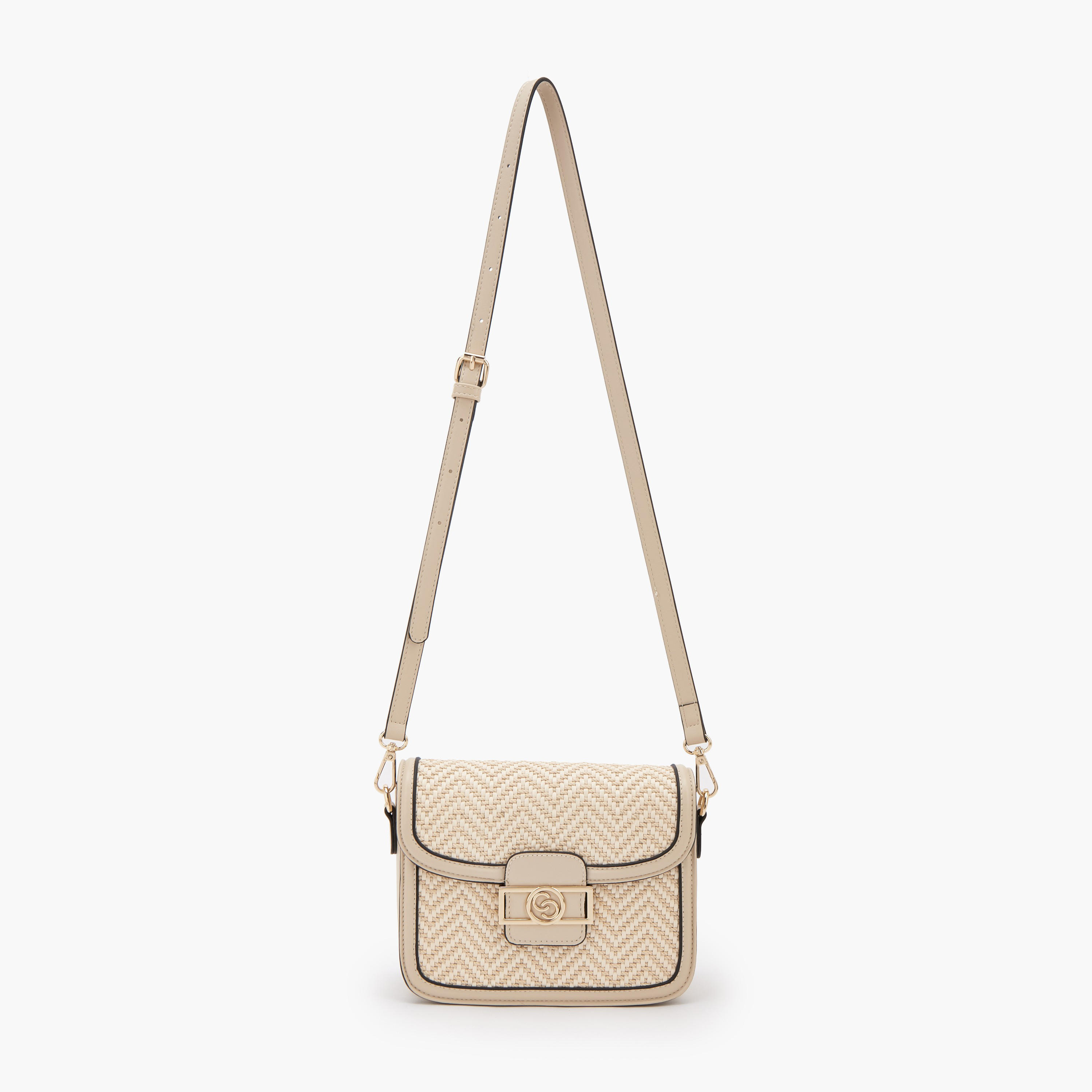 شنطة كروس بودي بارزة الملمس بحزام قابل للفصل من سيليست-women-bagsandwallets-handbags-image-2