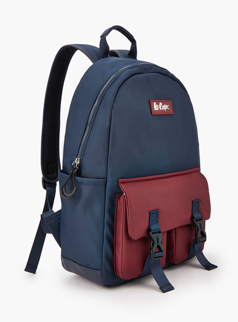 شنطة ظهر قماش سادة بأحزمة قابلة للتعديل من لي كوبر-women-bagsandwallets-backpacks-image-2