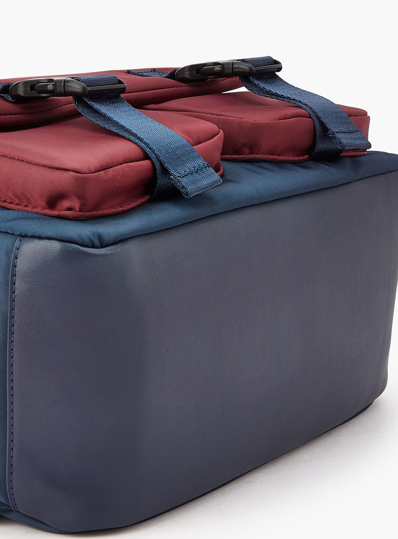 شنطة ظهر قماش سادة بأحزمة قابلة للتعديل من لي كوبر-women-bagsandwallets-backpacks-image-7