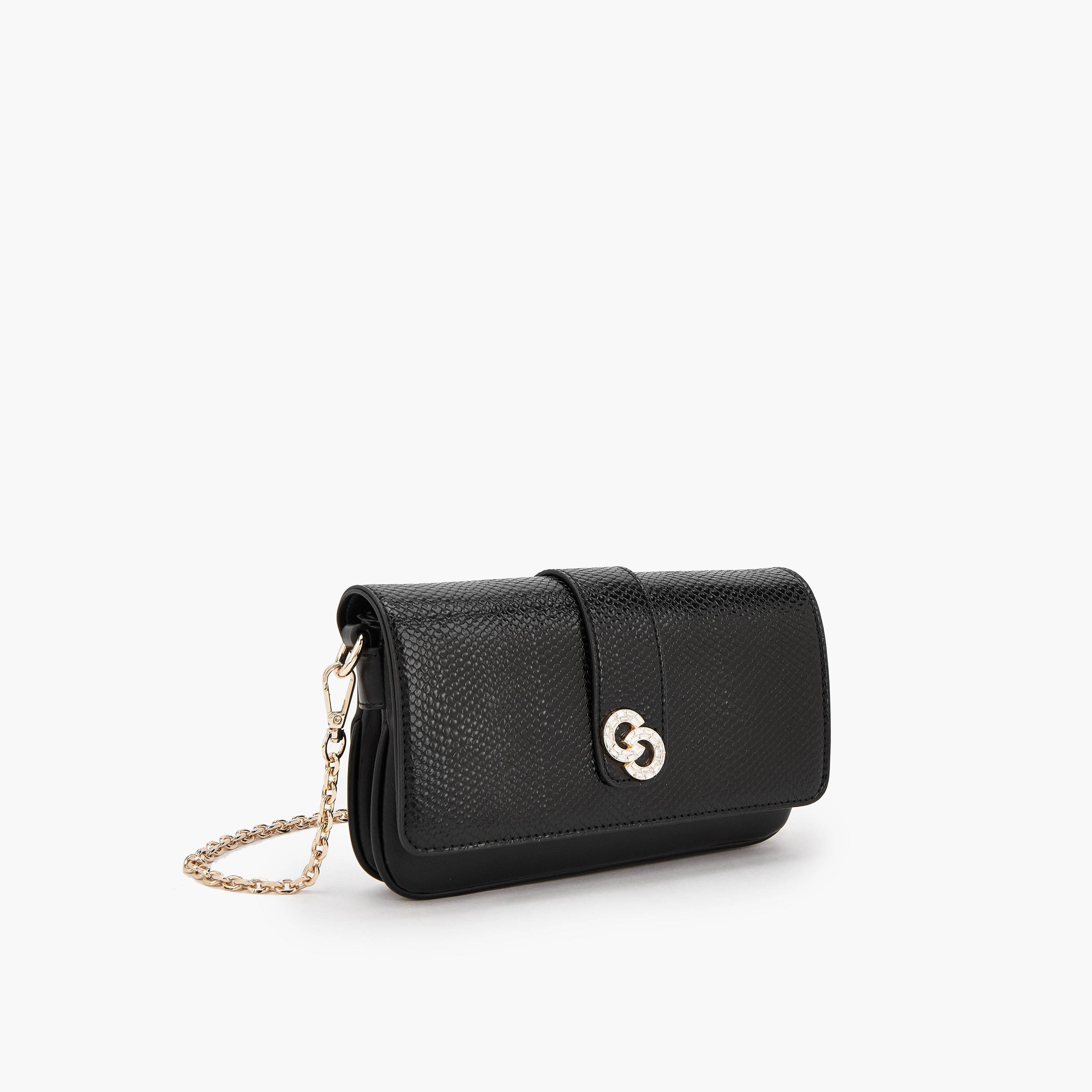 Celeste Textured Sling Bag with Detachable Chain Strap-women-bagsandwallets-handbags-image-2