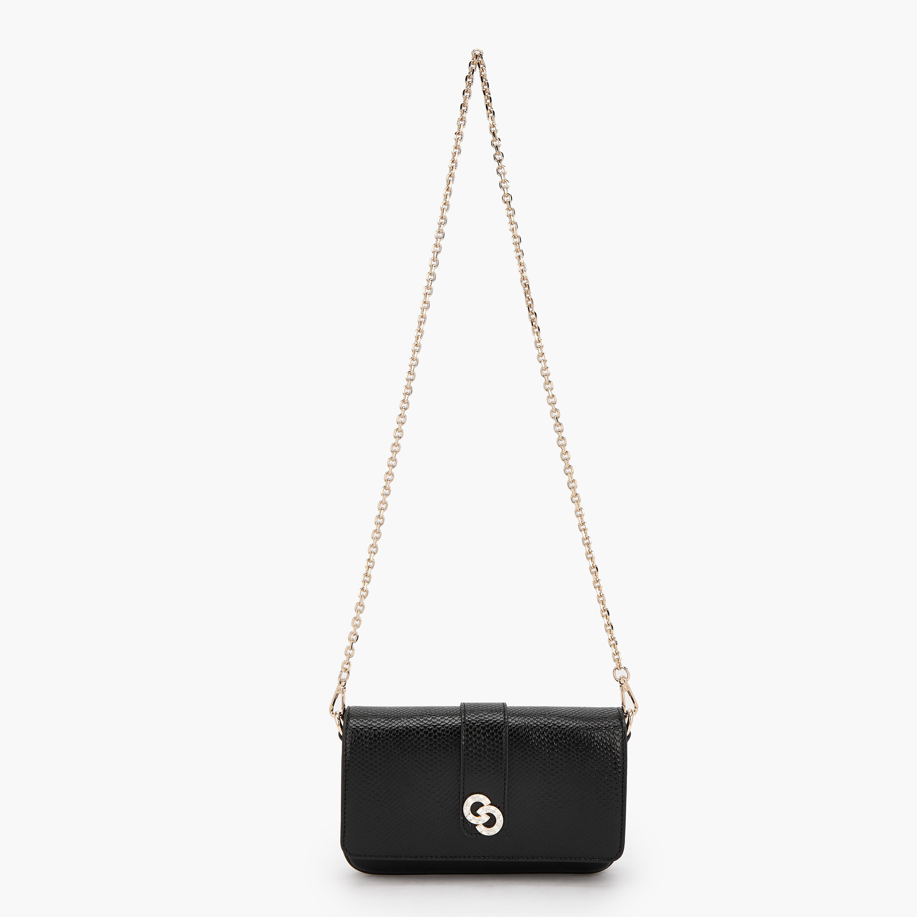 Celeste Textured Sling Bag with Detachable Chain Strap-women-bagsandwallets-handbags-image-5