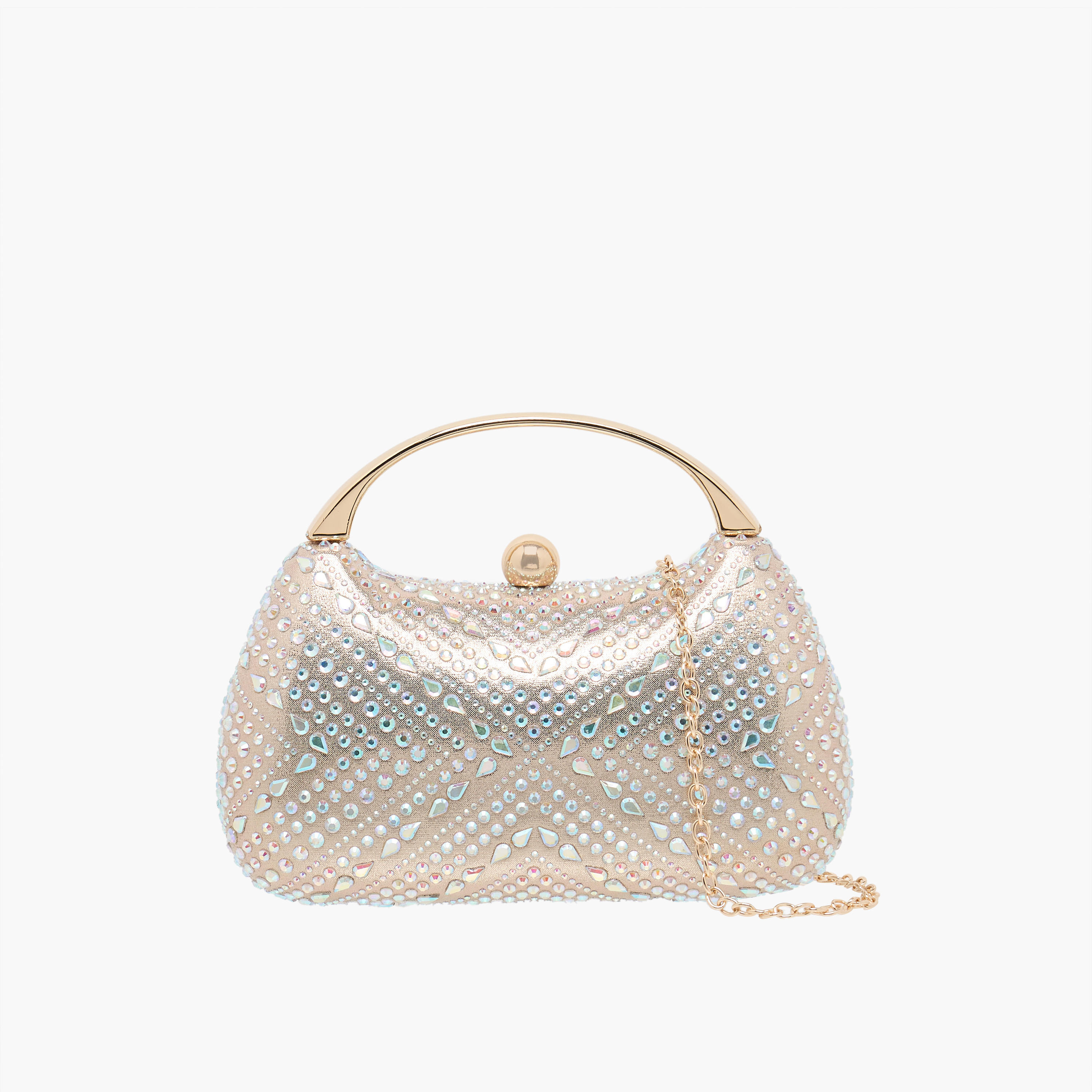 Sasha Diamante Embellished Clutch with Detachable Chain Strap-women-bagsandwallets-handbags-image-1