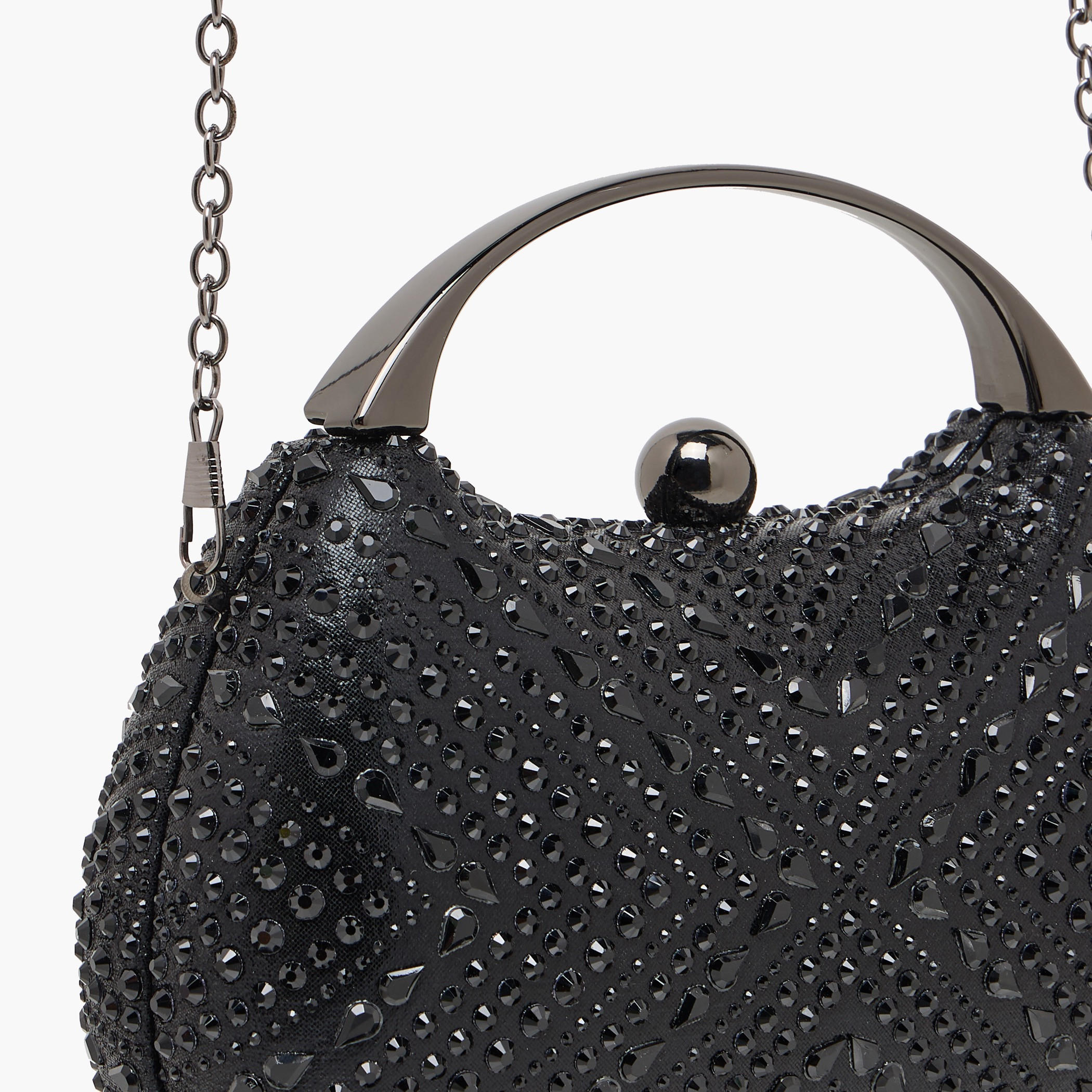 Sasha Diamante Embellished Clutch with Detachable Chain Strap-women-bagsandwallets-handbags-image-5