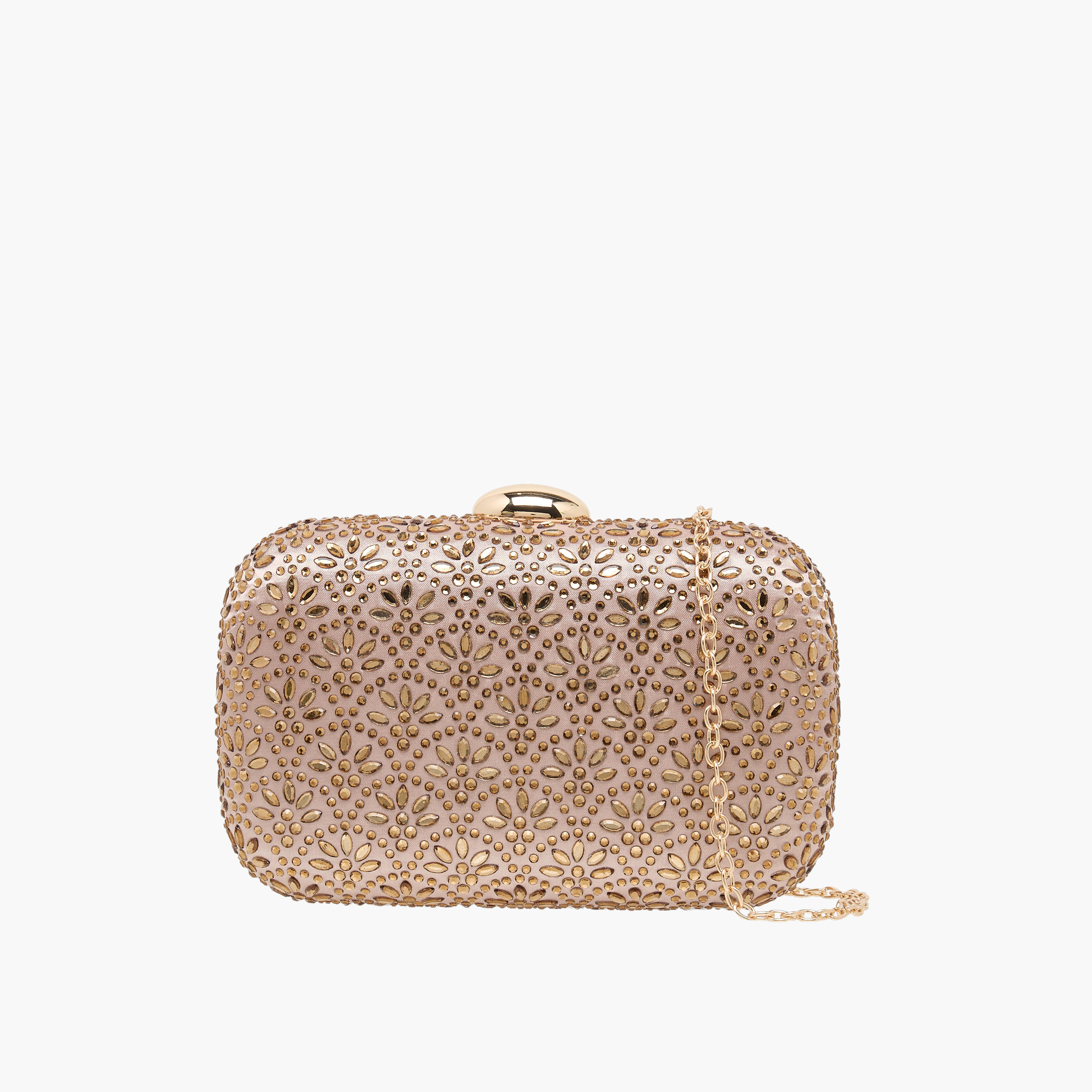 شنطة كلاتش مزينة بحزام سلسلة قابل للفصل من ساشا-women-bagsandwallets-handbags-image-1