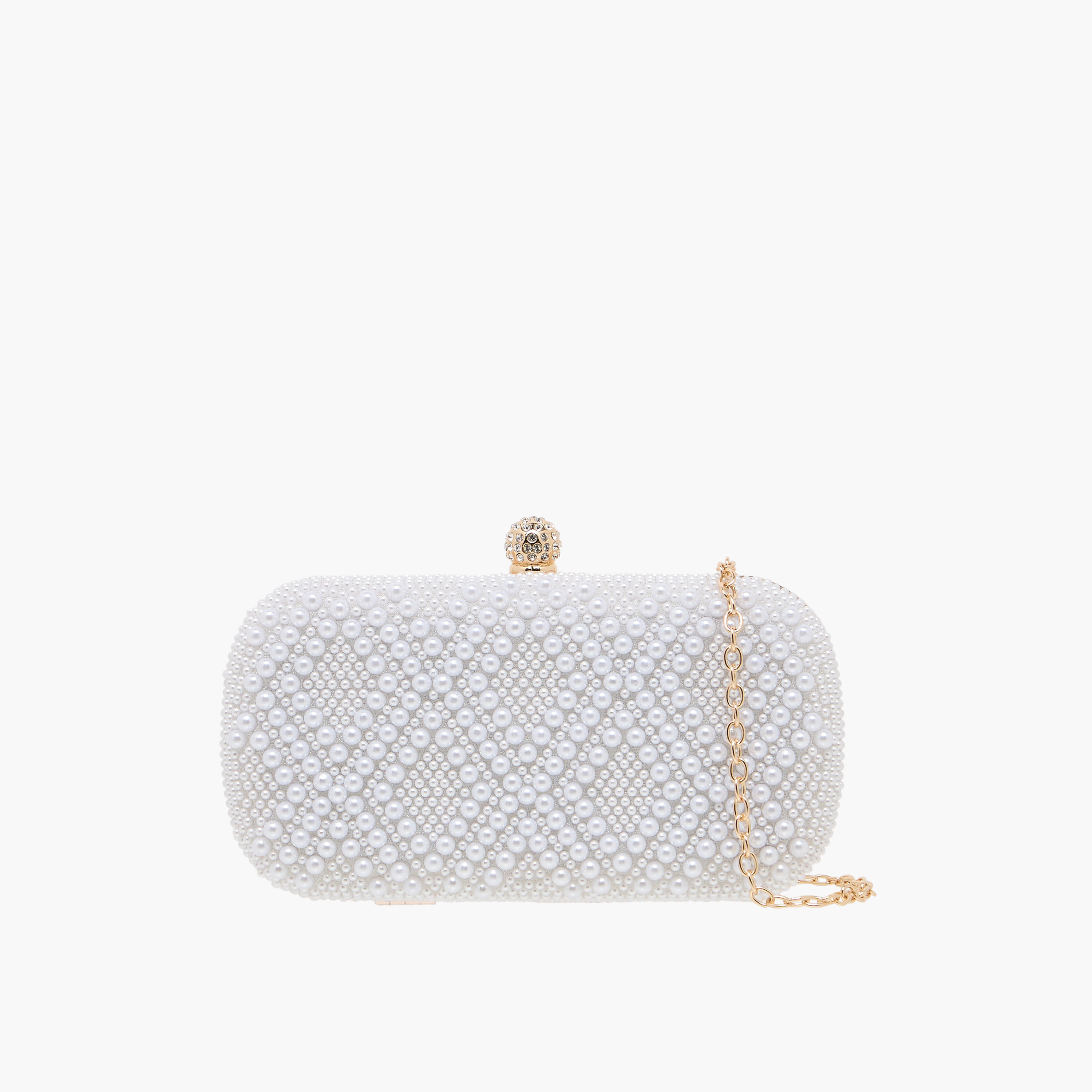 شنطة كلاتش مزينة بحزام سلسلة قابل للفصل من ساشا-women-bagsandwallets-handbags-image-1
