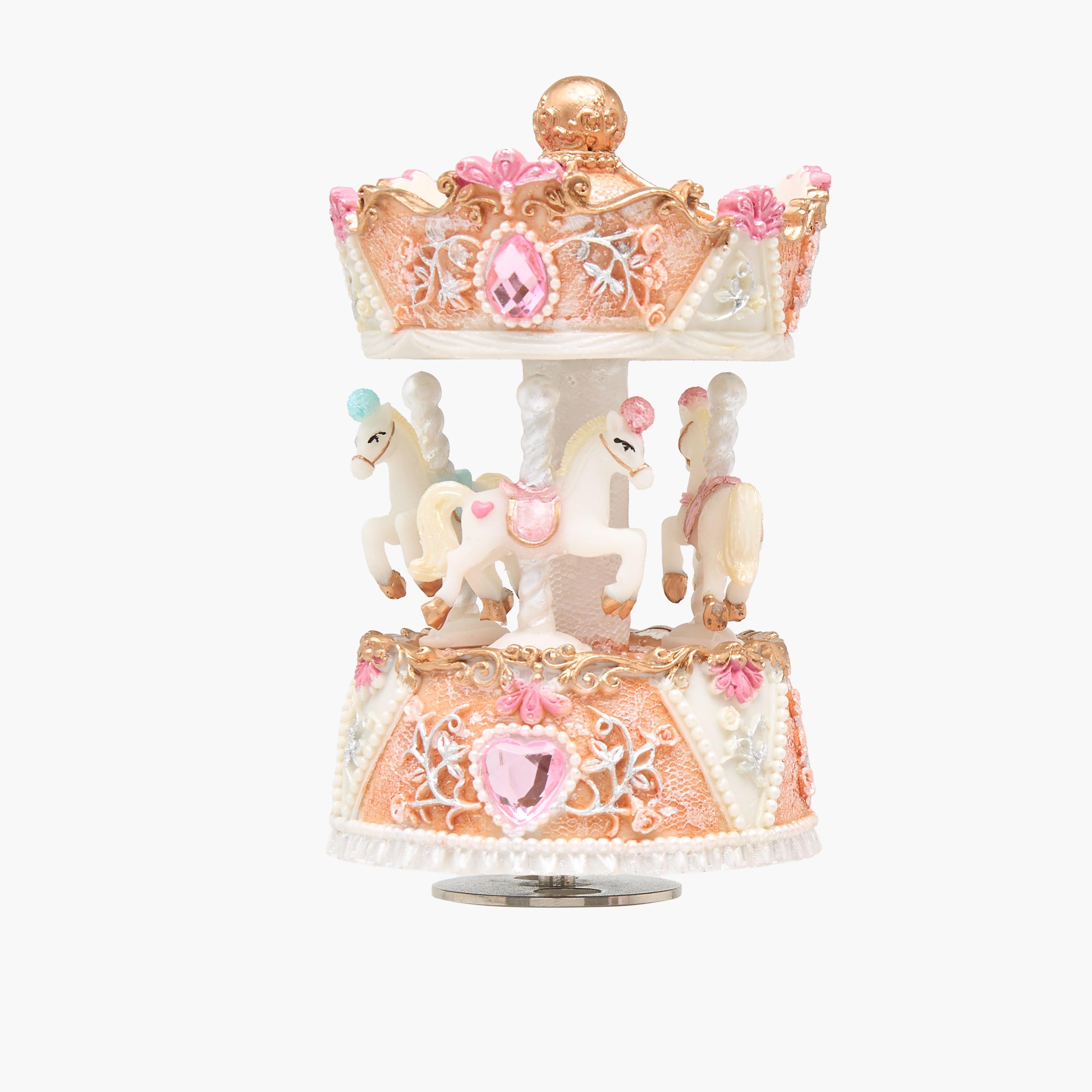 Musical 3-Horse Carousel-household-decor-decorativeobjectsandsculptures-image-4