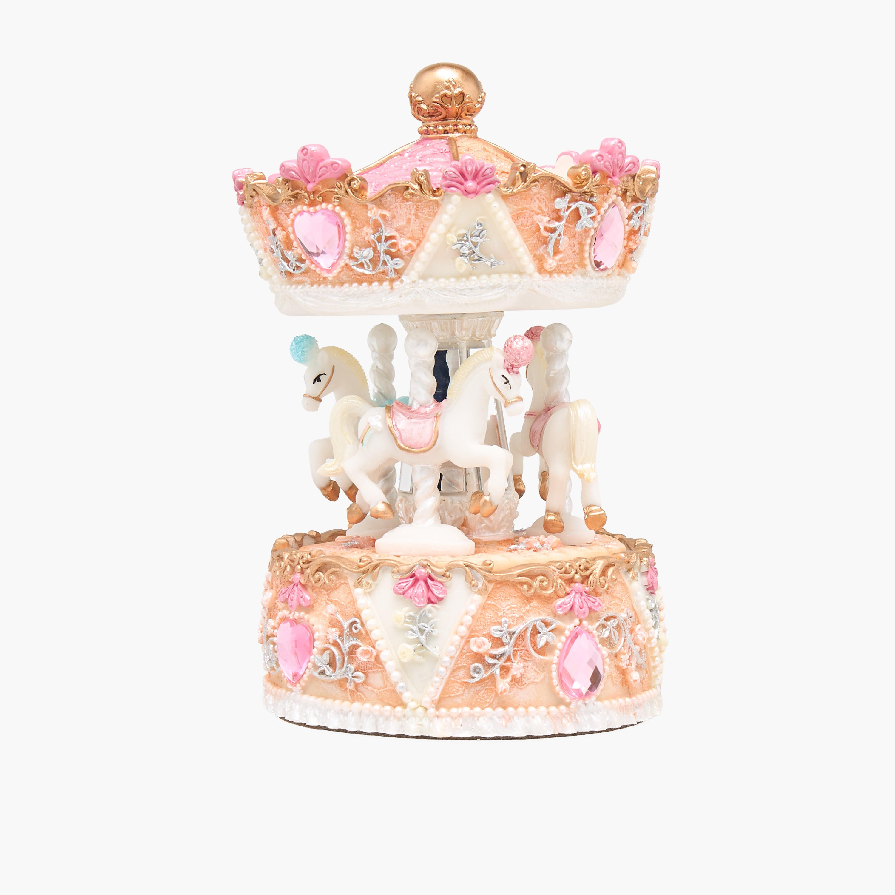 Musical 3-Horse Carousel-household-decor-decorativeobjectsandsculptures-image-2