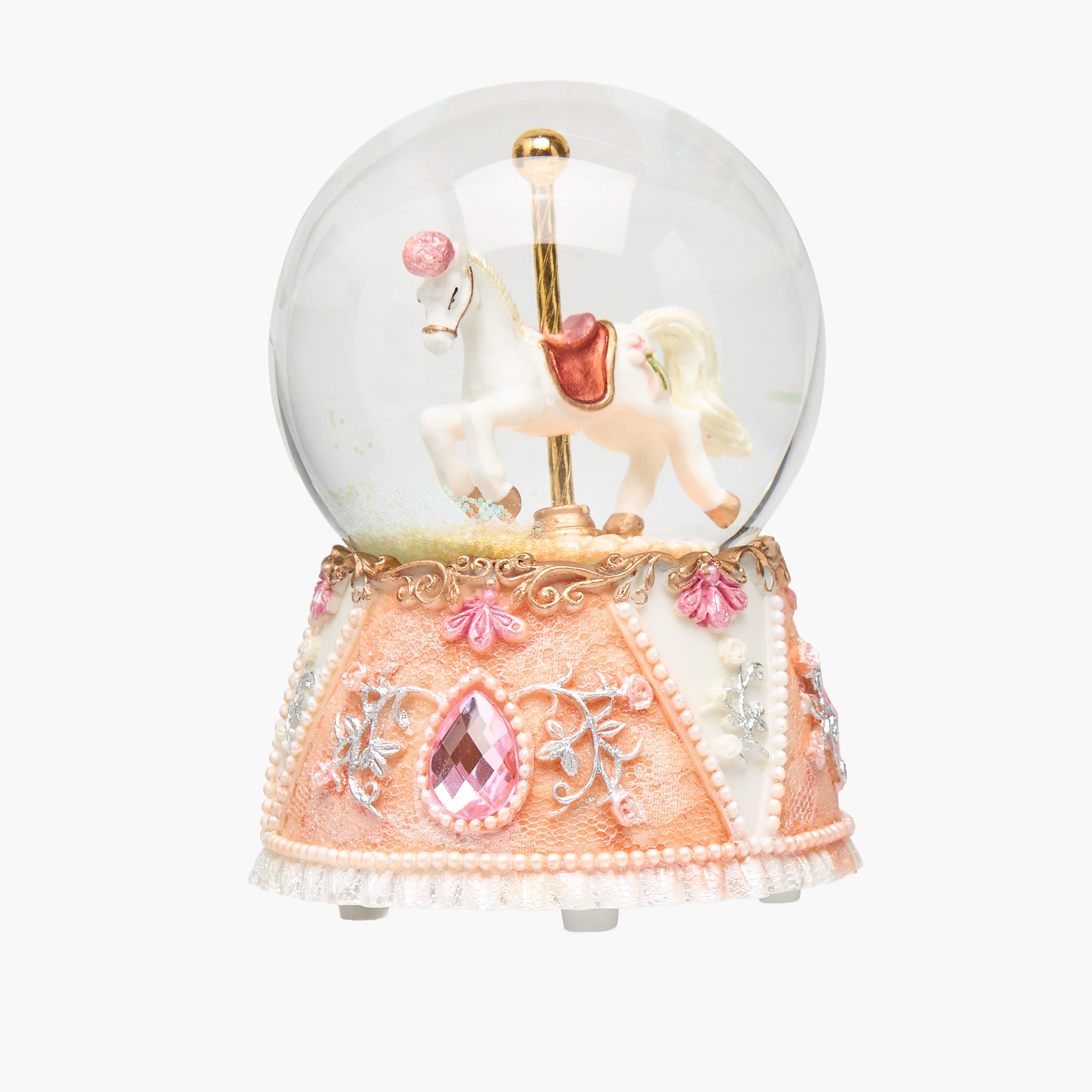 Musical Horse Polyresin Water Globe-household-decor-decorativeobjectsandsculptures-image-2