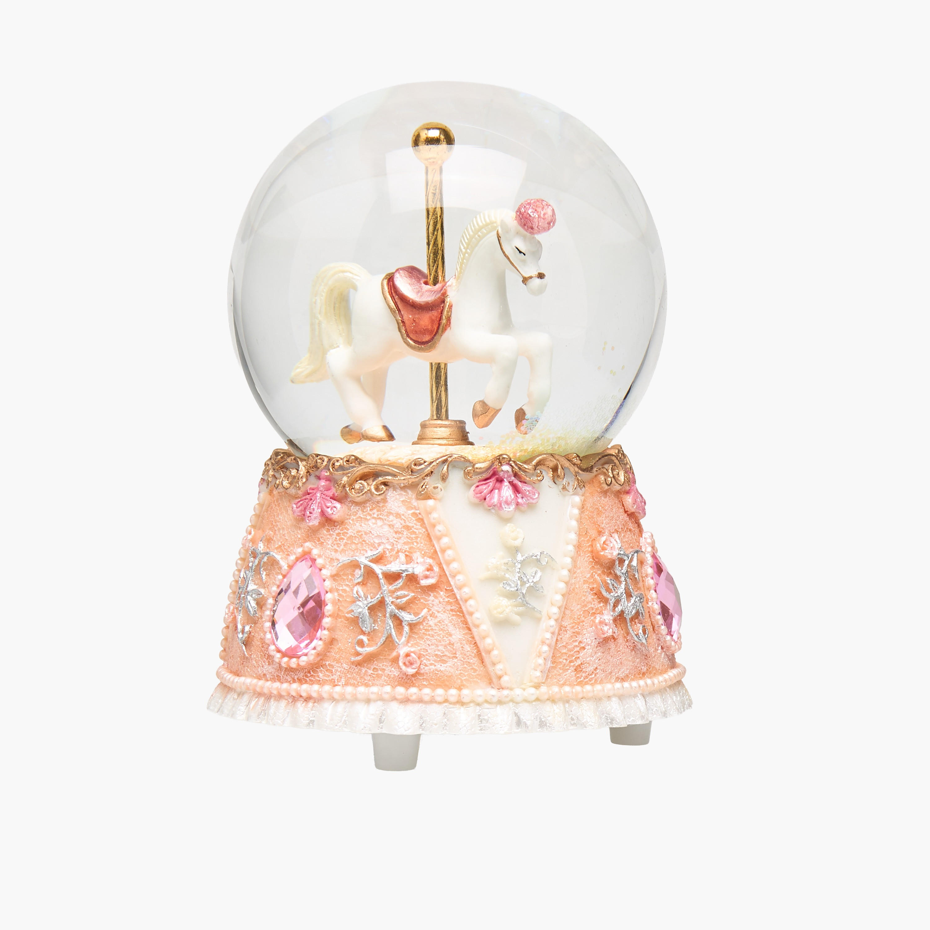 Musical Horse Polyresin Water Globe-household-decor-decorativeobjectsandsculptures-image-3
