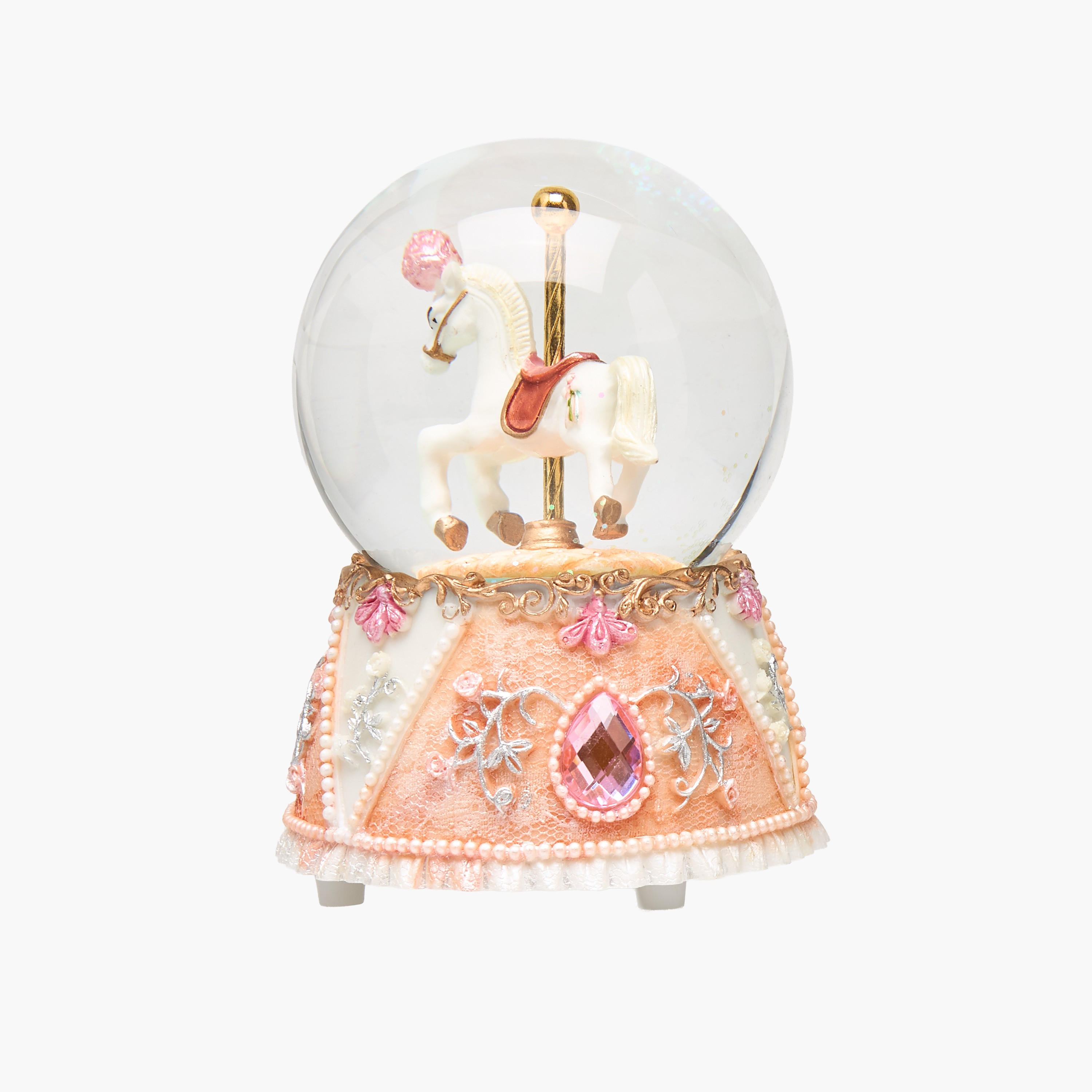 Musical Horse Polyresin Water Globe-household-decor-decorativeobjectsandsculptures-image-4