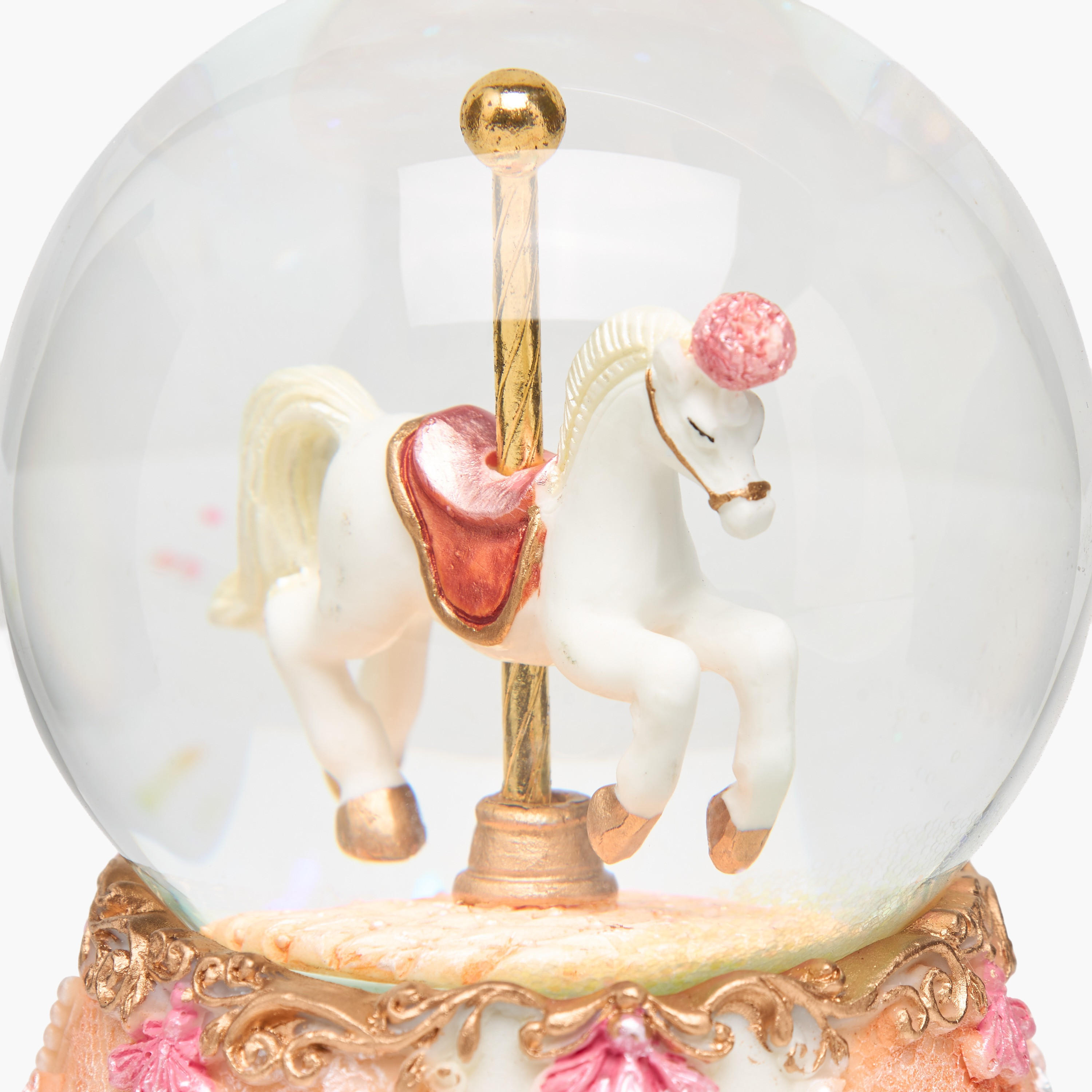 Musical Horse Polyresin Water Globe-household-decor-decorativeobjectsandsculptures-image-5