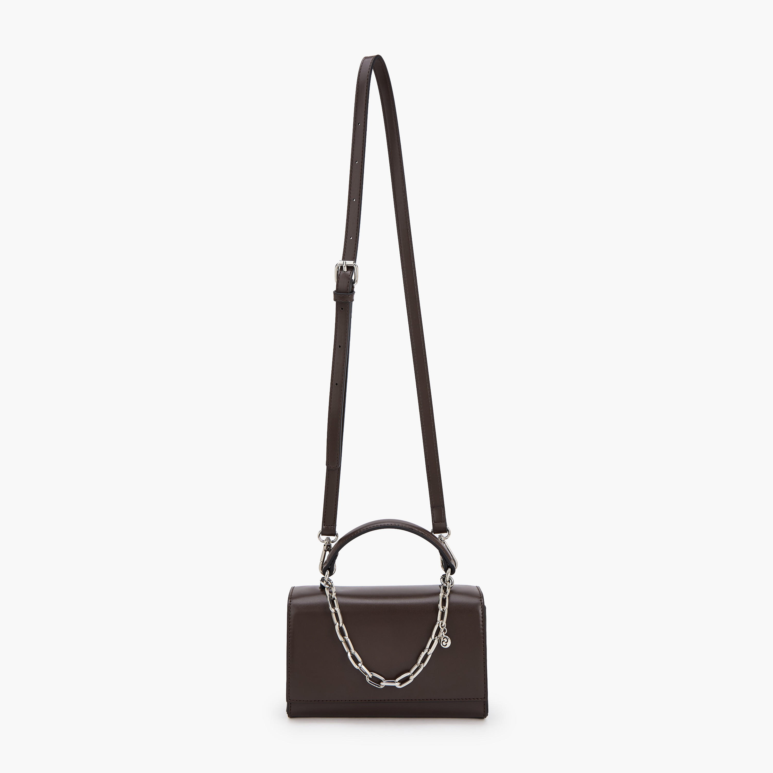 Celeste Solid Satchel Bag with Chain Detail-women-bagsandwallets-handbags-image-2
