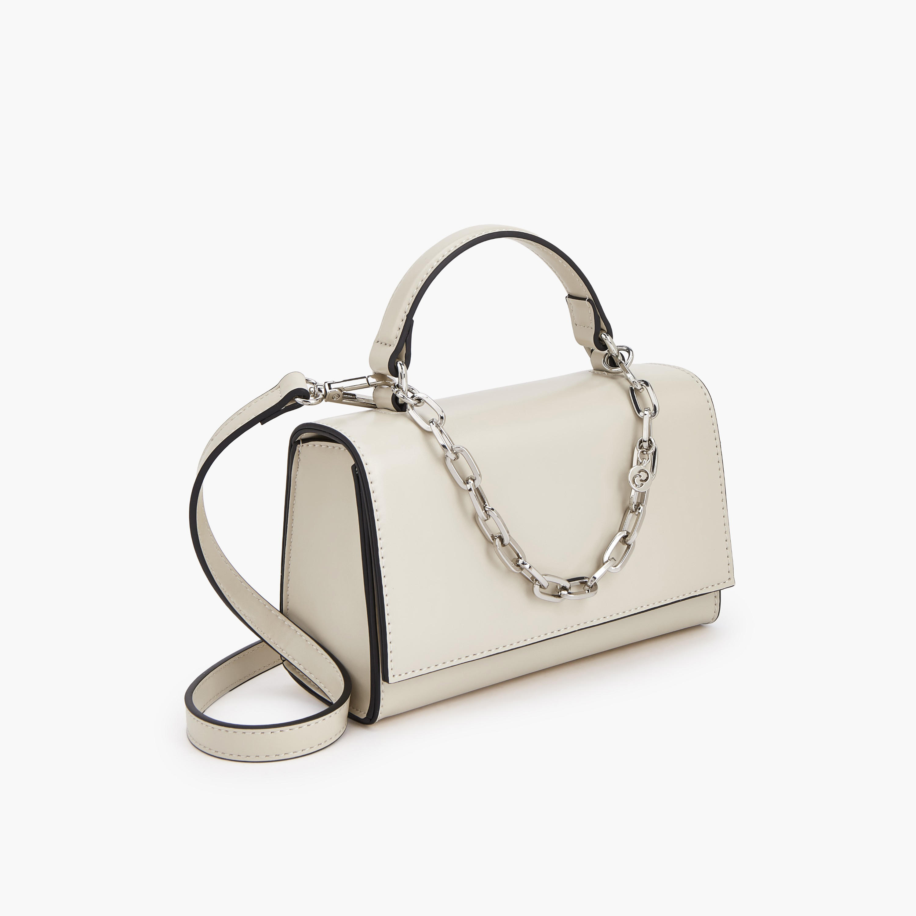 Celeste Solid Satchel Bag with Chain Detail-women-bagsandwallets-handbags-image-3