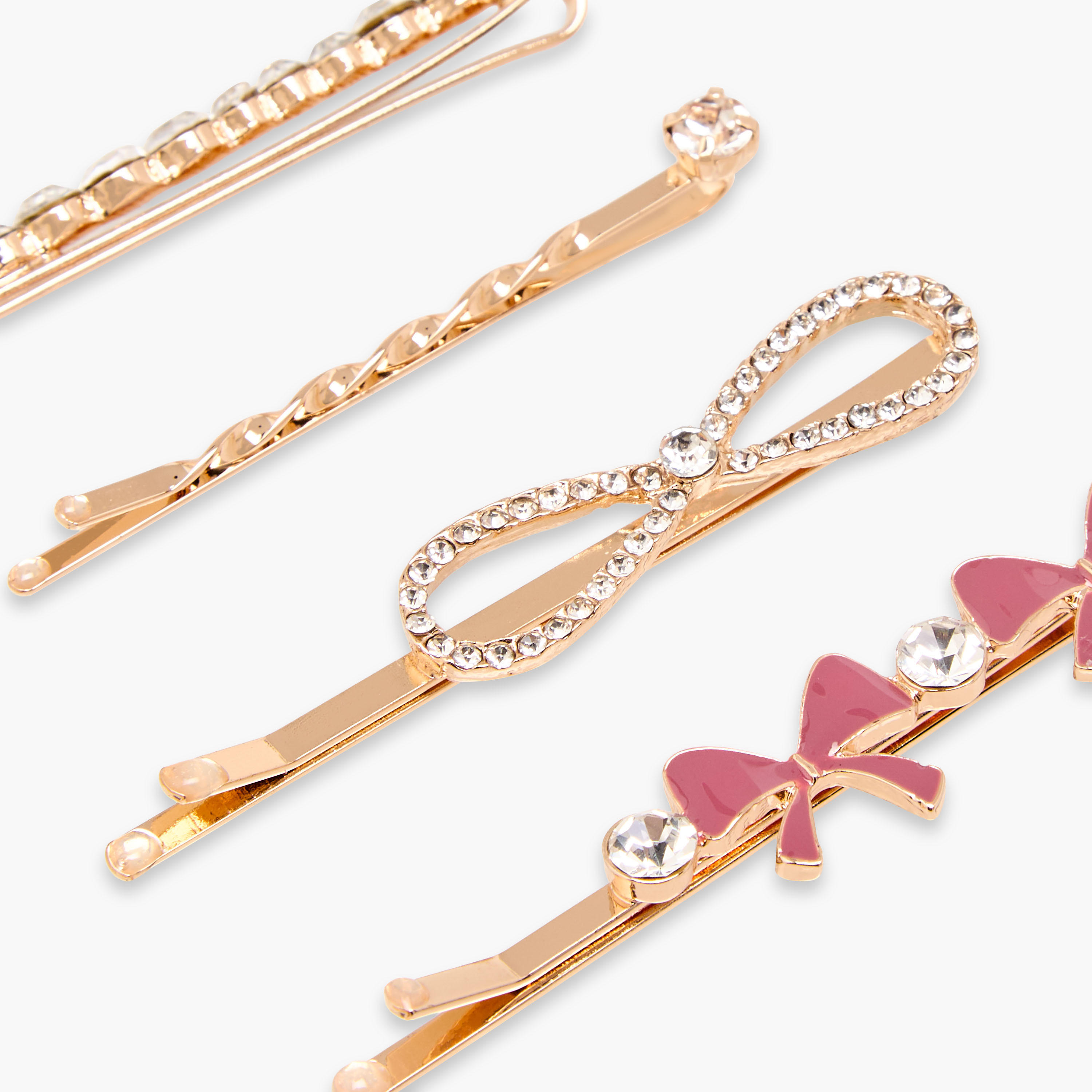 Pack of 4 Embellished Hair Pin-women-hairaccessories-hairpins-image-3