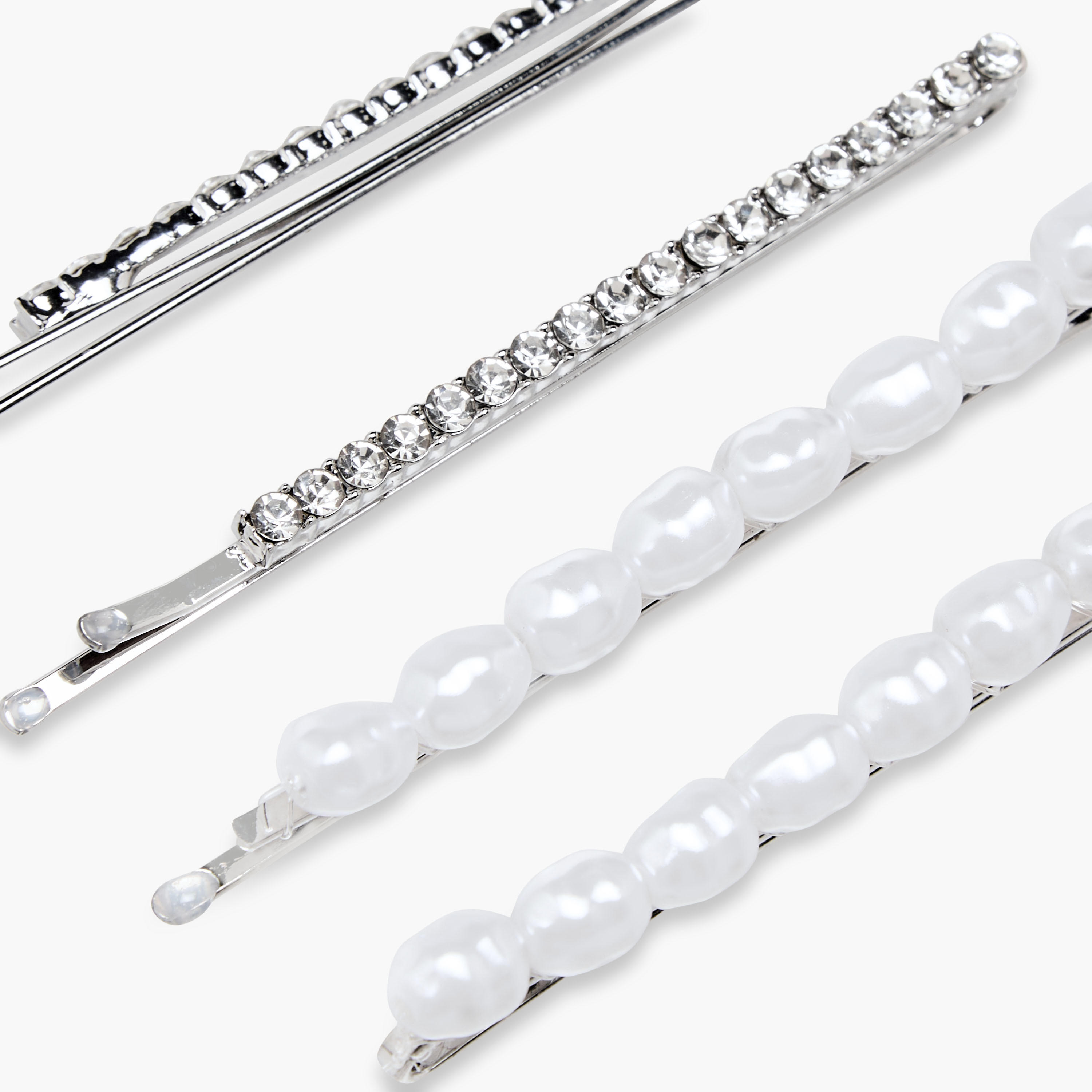 Pack of 4 Embellished Hair Pin-women-hairaccessories-hairpins-image-3