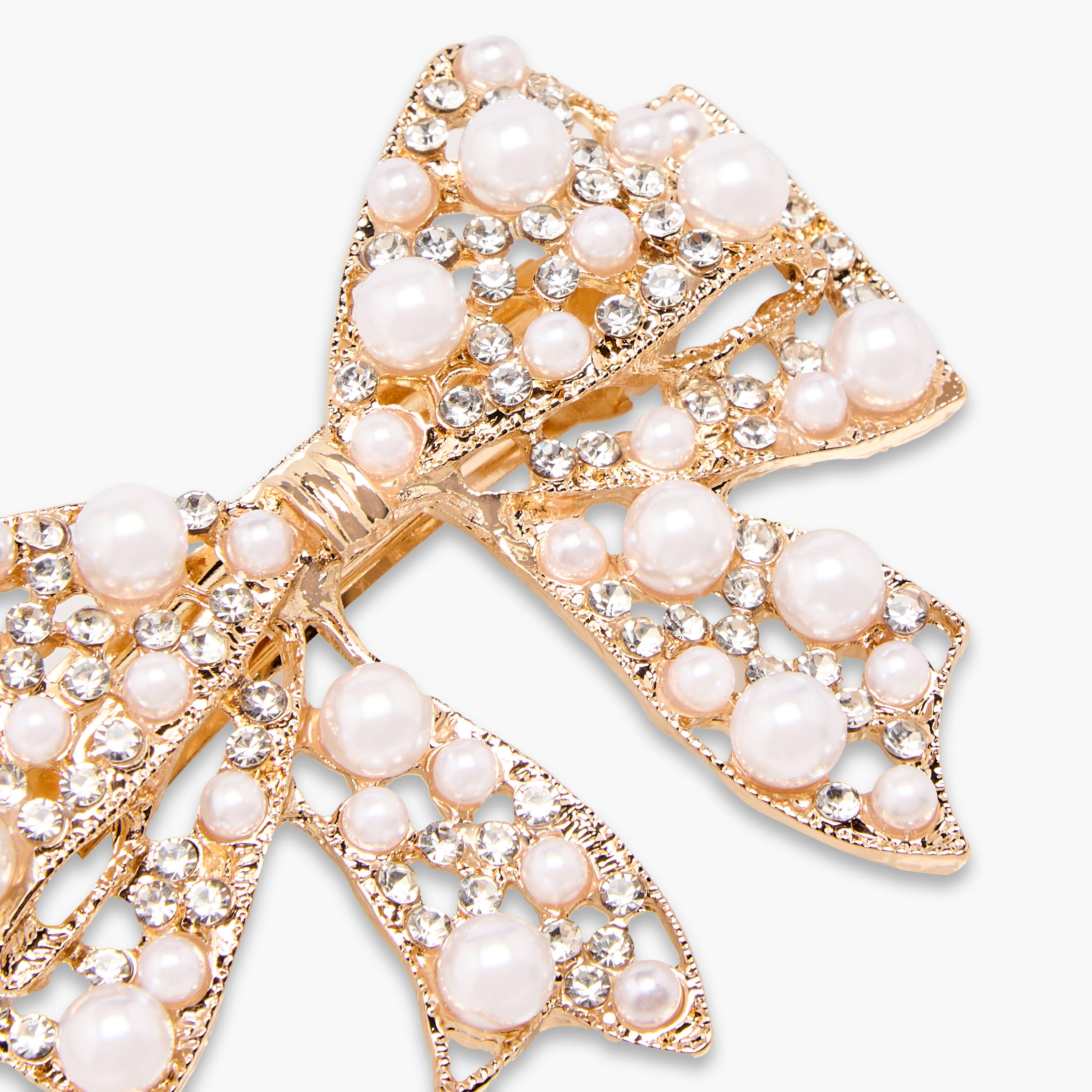 Bow Barrette Hair Clip with Embellishment-women-hairaccessories-clips-image-4
