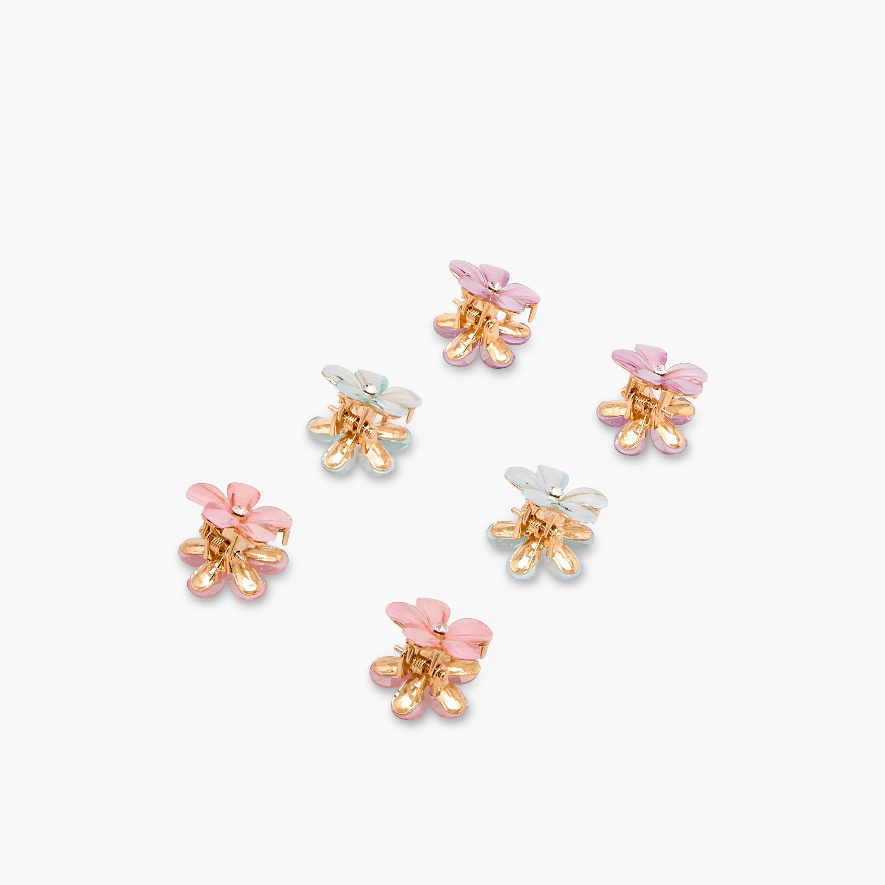 Pack of 6 Floral Hair Clamp-women-hairaccessories-clamps-image-8