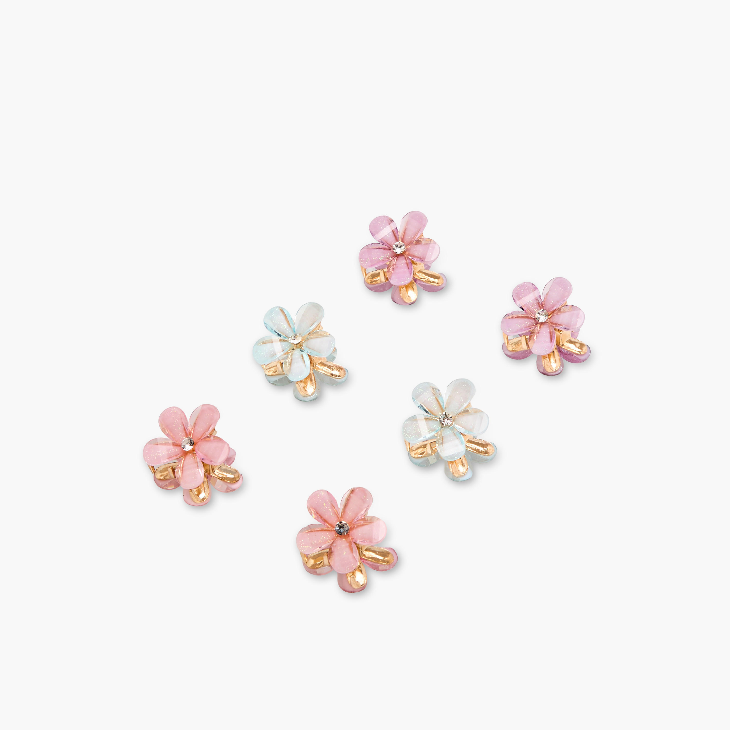 Pack of 6 Floral Hair Clamp-women-hairaccessories-clamps-image-9