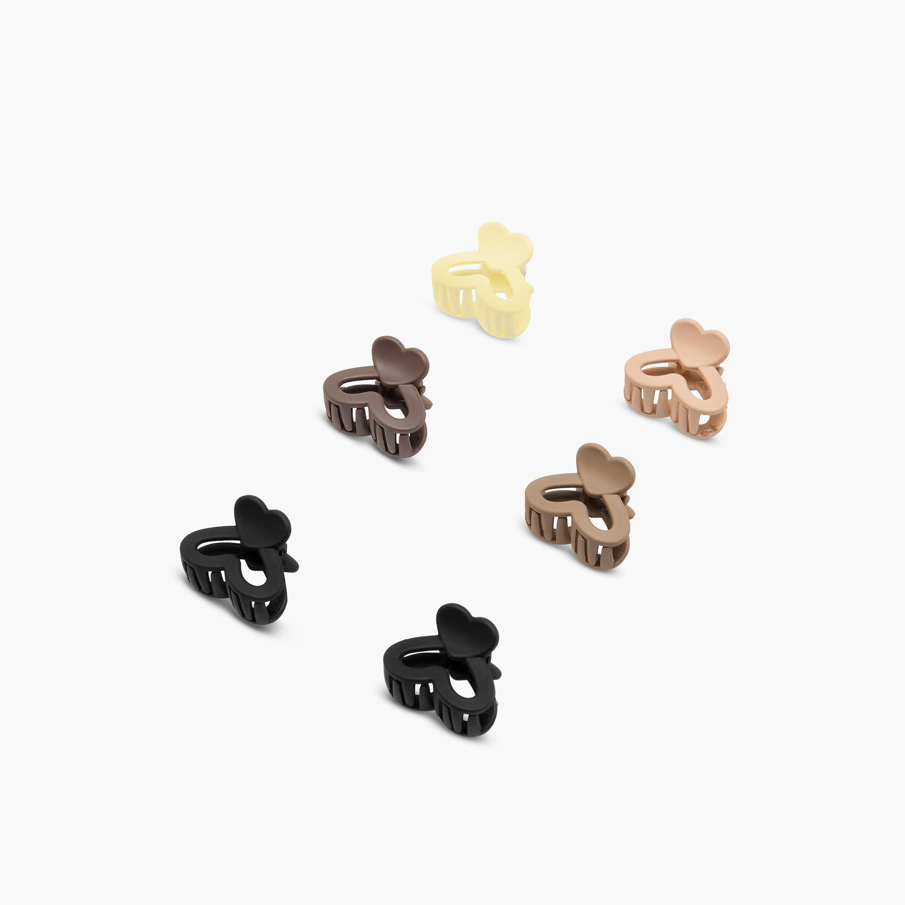 Pack of 6 Heart Hair Clamp-women-hairaccessories-clamps-image-8