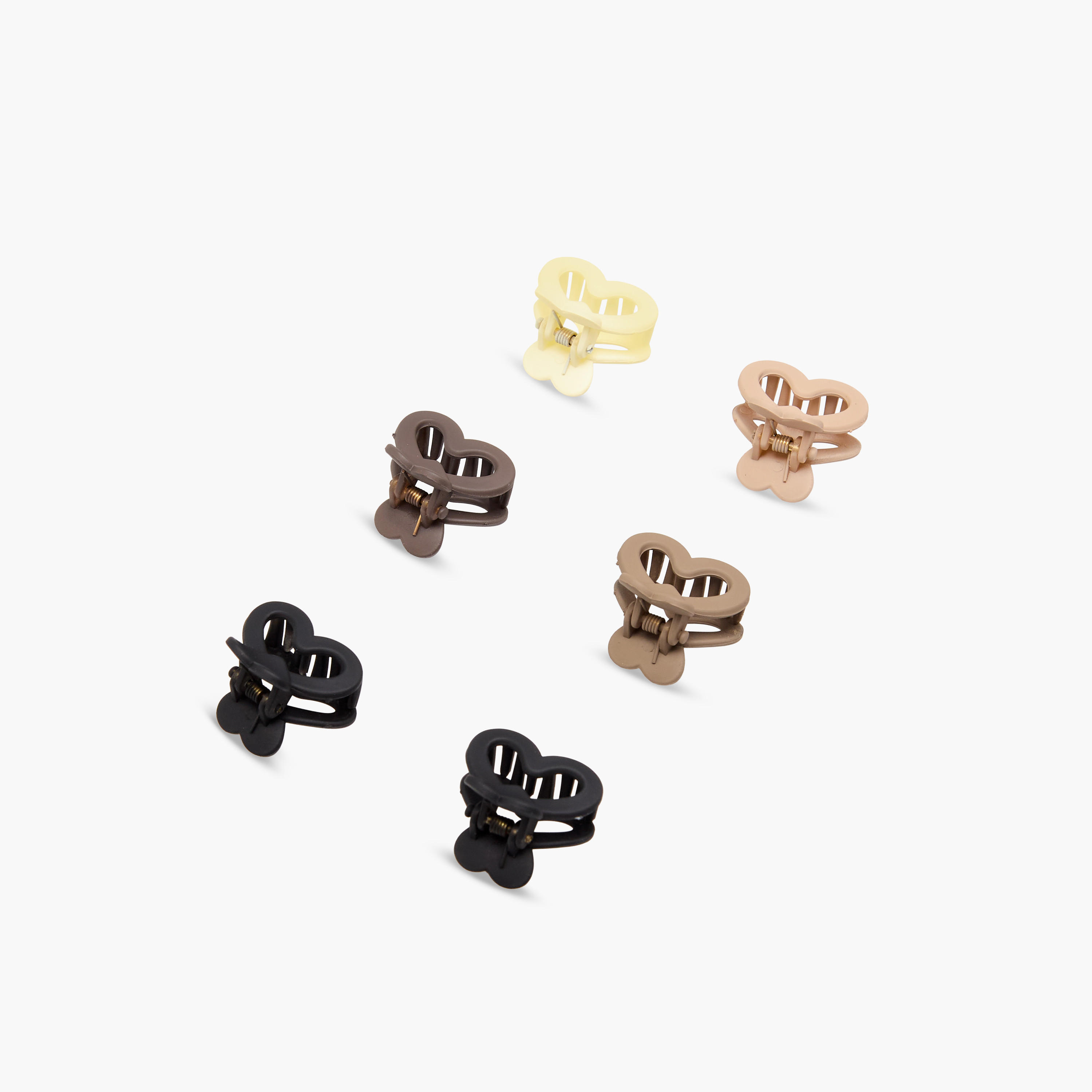 Pack of 6 Heart Hair Clamp-women-hairaccessories-clamps-image-9