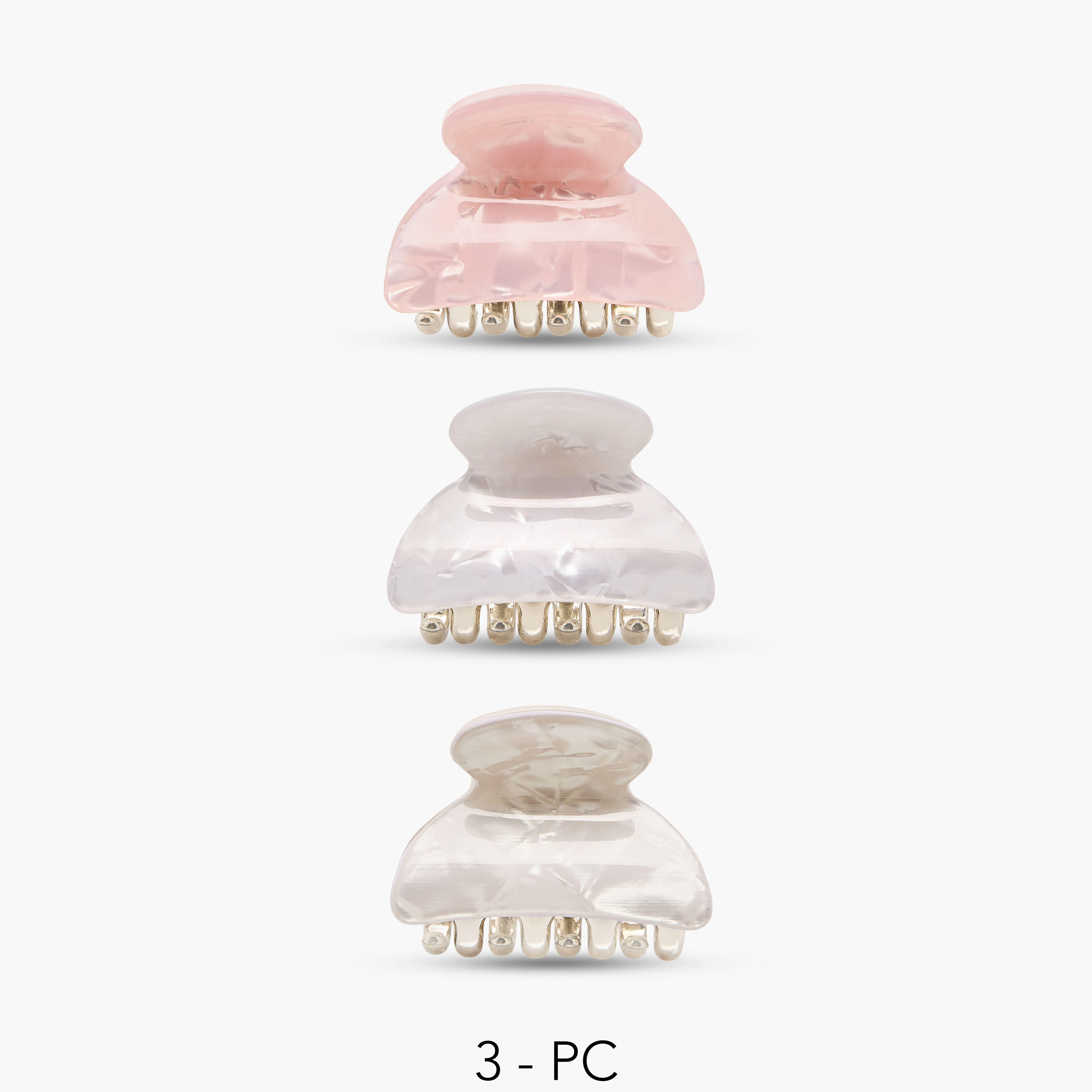 Pack of 3 Curved Hair Clamp-women-hairaccessories-clamps-image-1