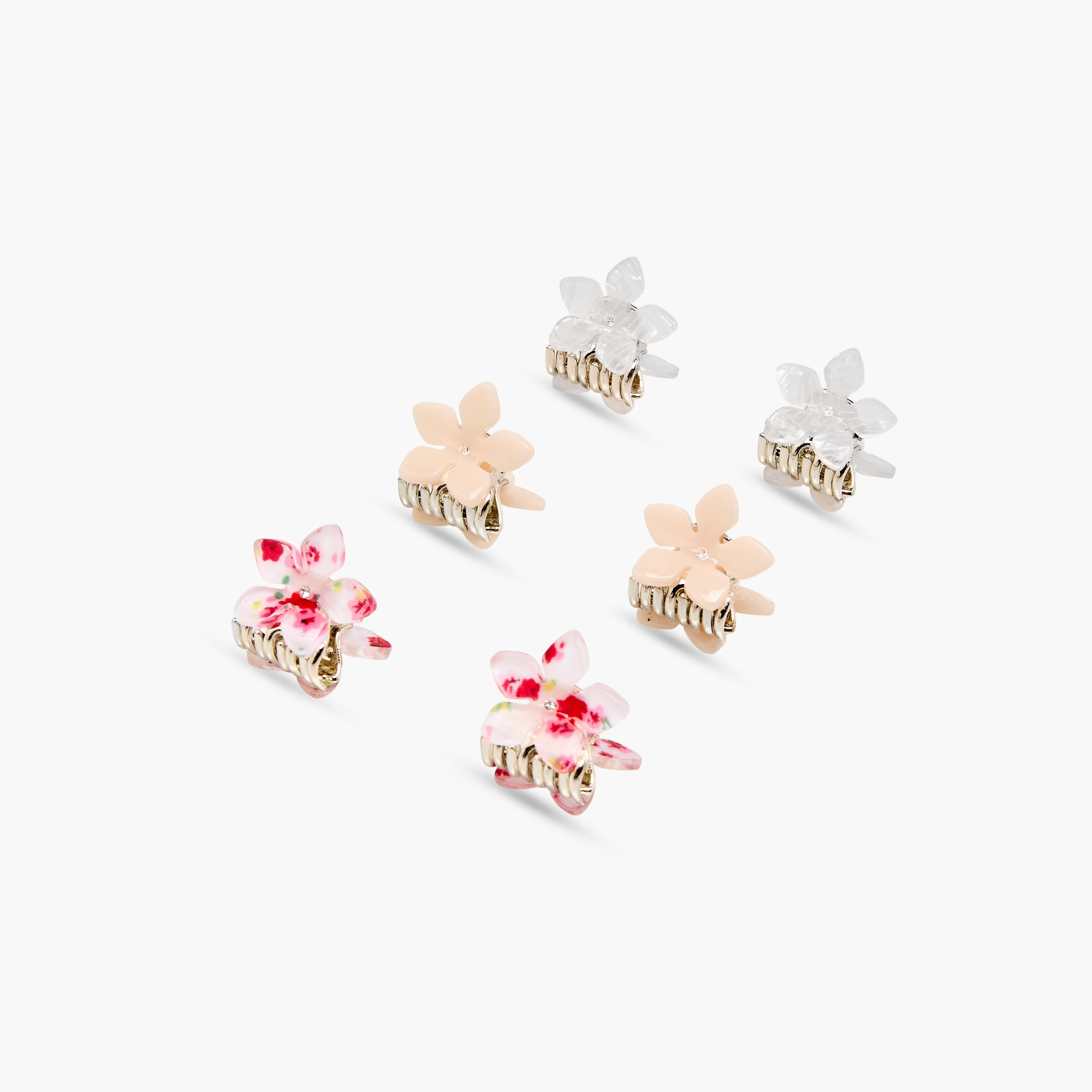 Pack of 6 Floral Hair Clamp-women-hairaccessories-clamps-image-8