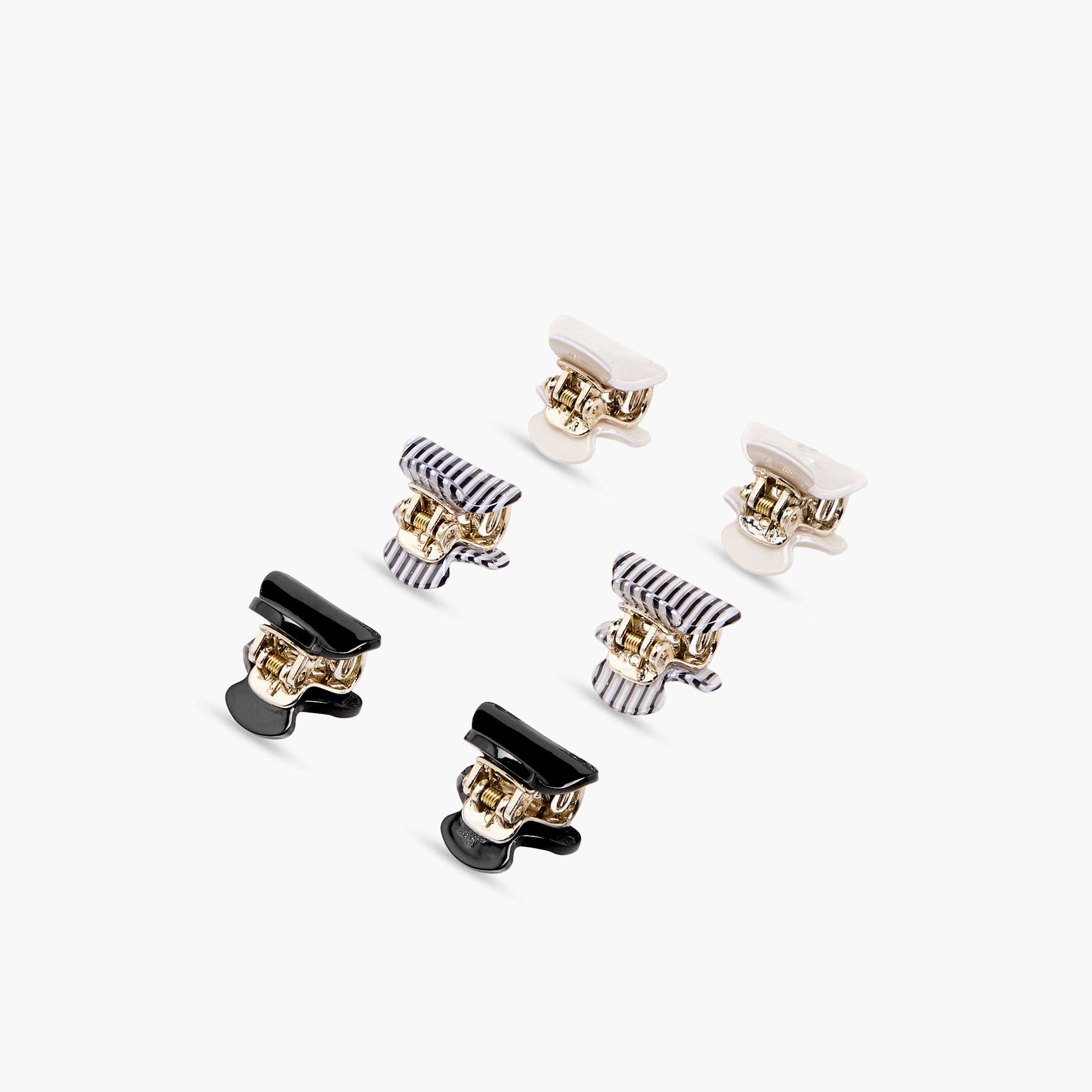 Pack of 6 Curved Hair Clamp-women-hairaccessories-clamps-image-9