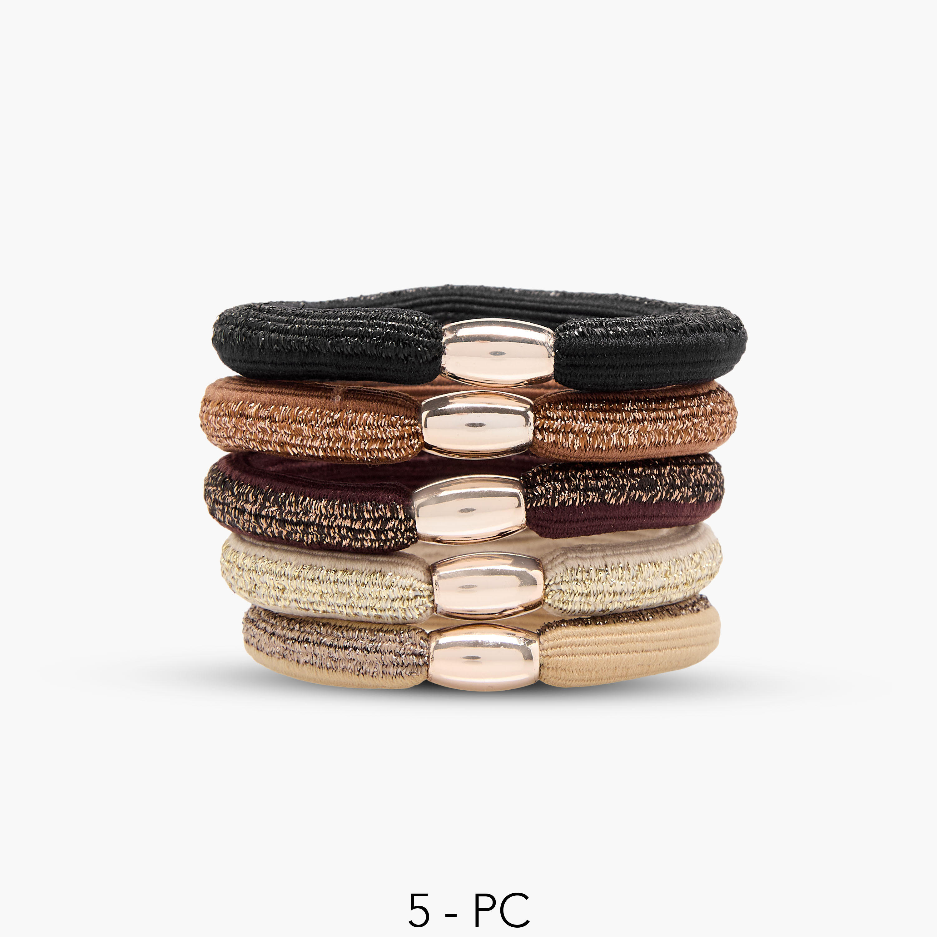 Pack of 5 Hair Tie-women-hairaccessories-bands-image-1