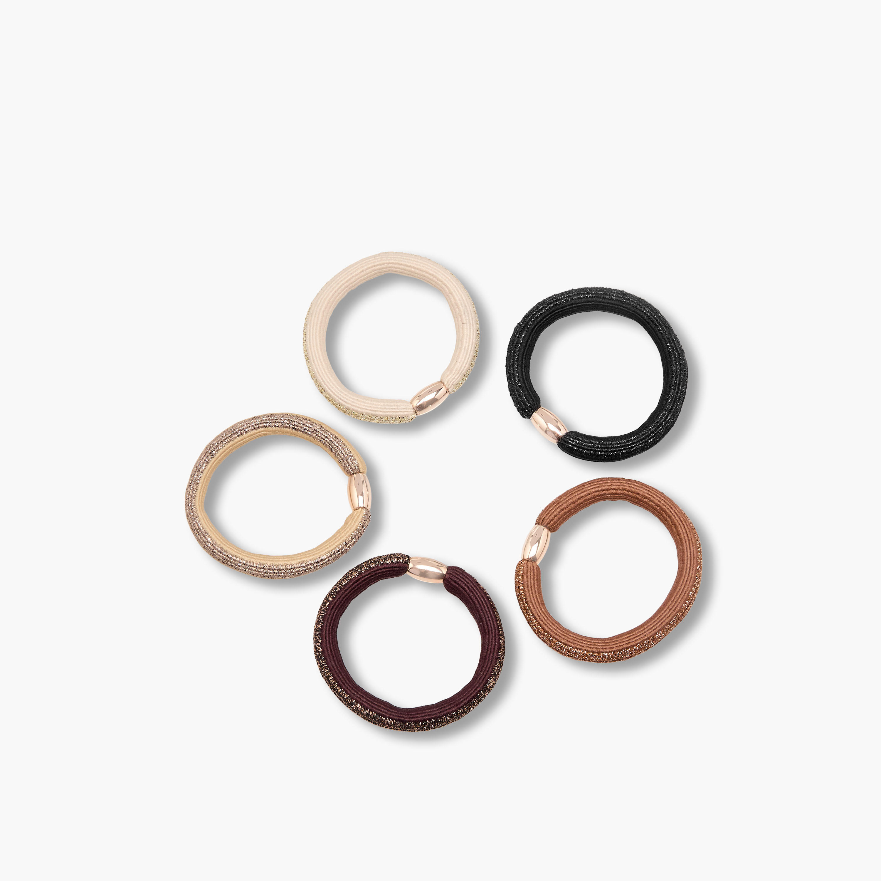 Pack of 5 Hair Tie-women-hairaccessories-bands-image-3