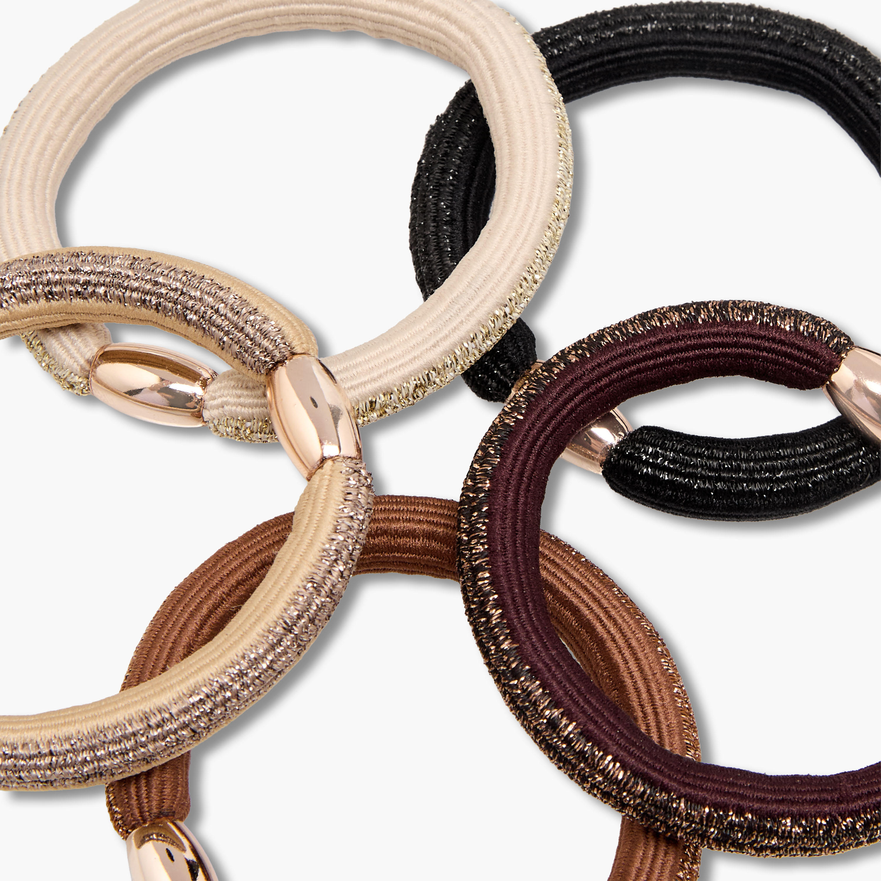 Pack of 5 Hair Tie-women-hairaccessories-bands-image-4