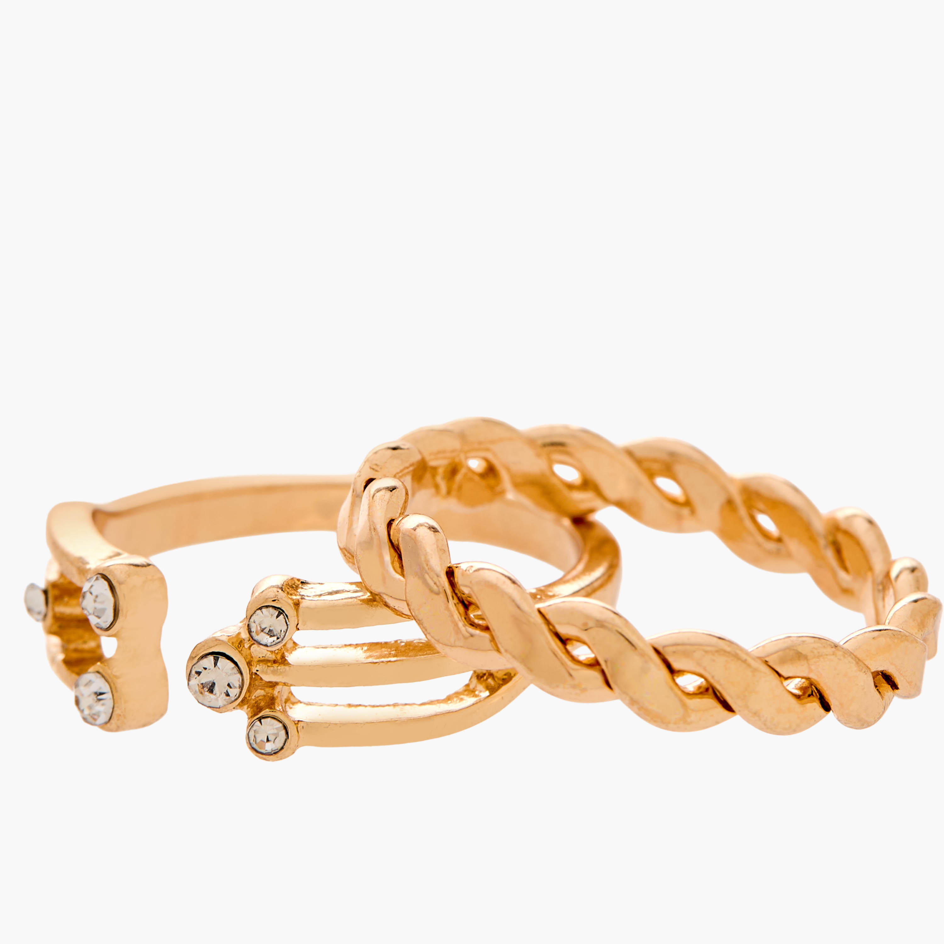 طقم خواتم ذهبية 6 قطع متنوعة-women-watchesandjewellery-jewellery-rings-image-9