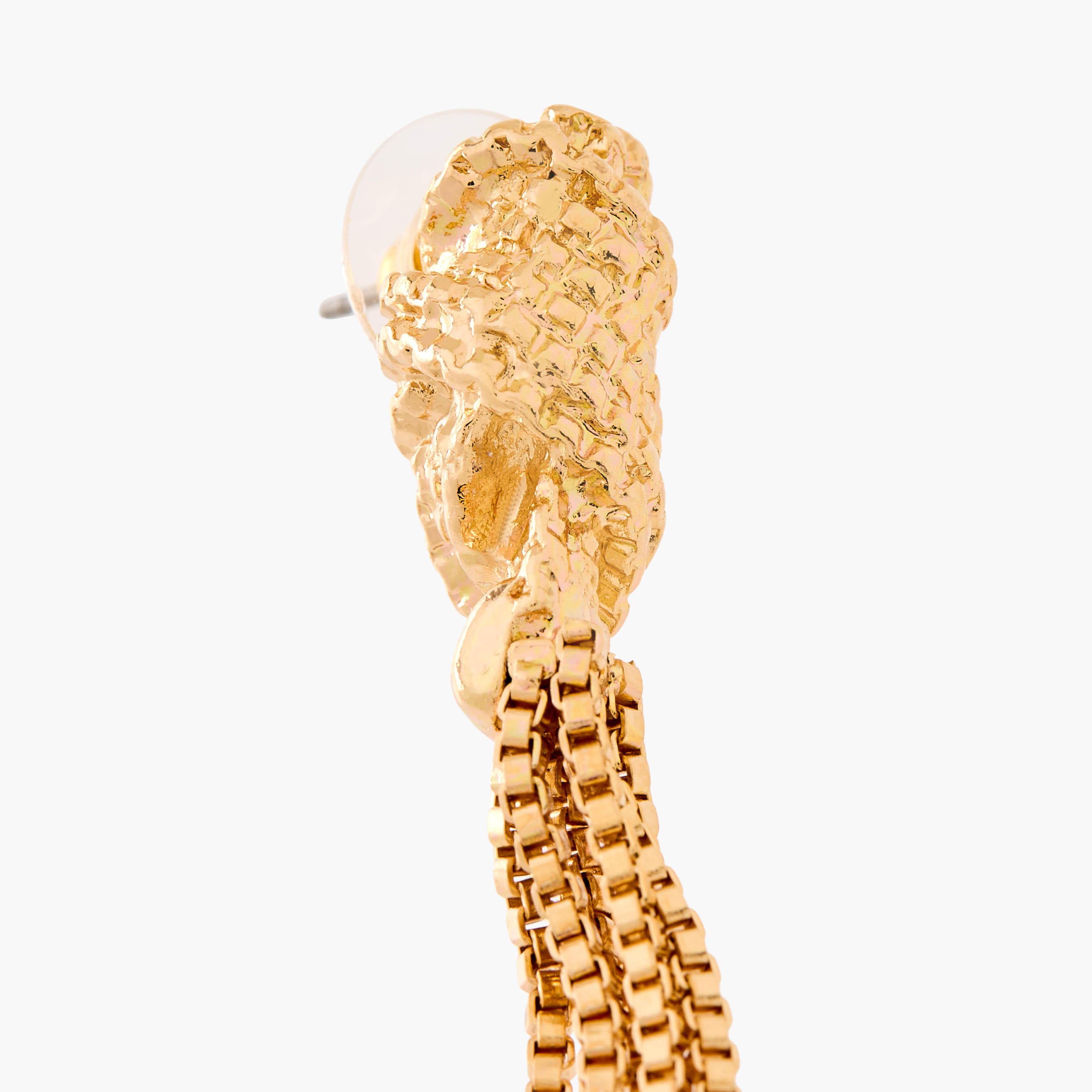 Gold Tone Dangler Earrings with Pushback Closure-women-watchesandjewellery-jewellery-earrings-image-3