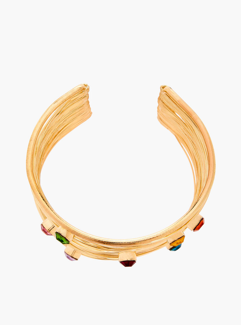 سوار كف مزين بلون ذهبي-women-watchesandjewellery-jewellery-banglesandbracelets-image-2