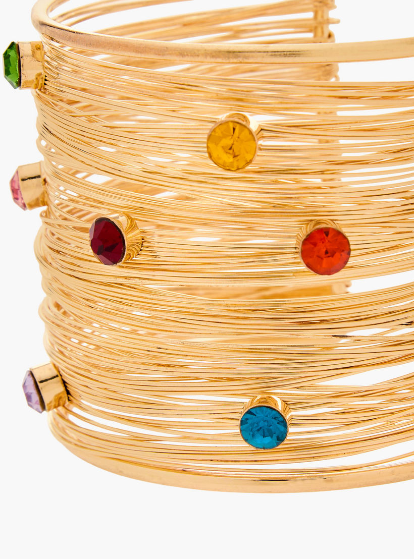 سوار كف مزين بلون ذهبي-women-watchesandjewellery-jewellery-banglesandbracelets-image-4