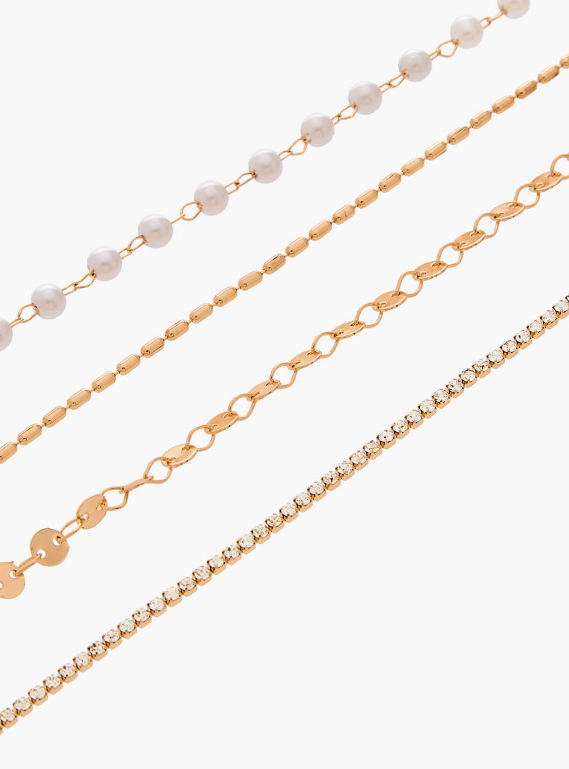 Pack of 4 Gold Tone Assorted Anklet-women-watchesandjewellery-jewellery-anklets-image-11