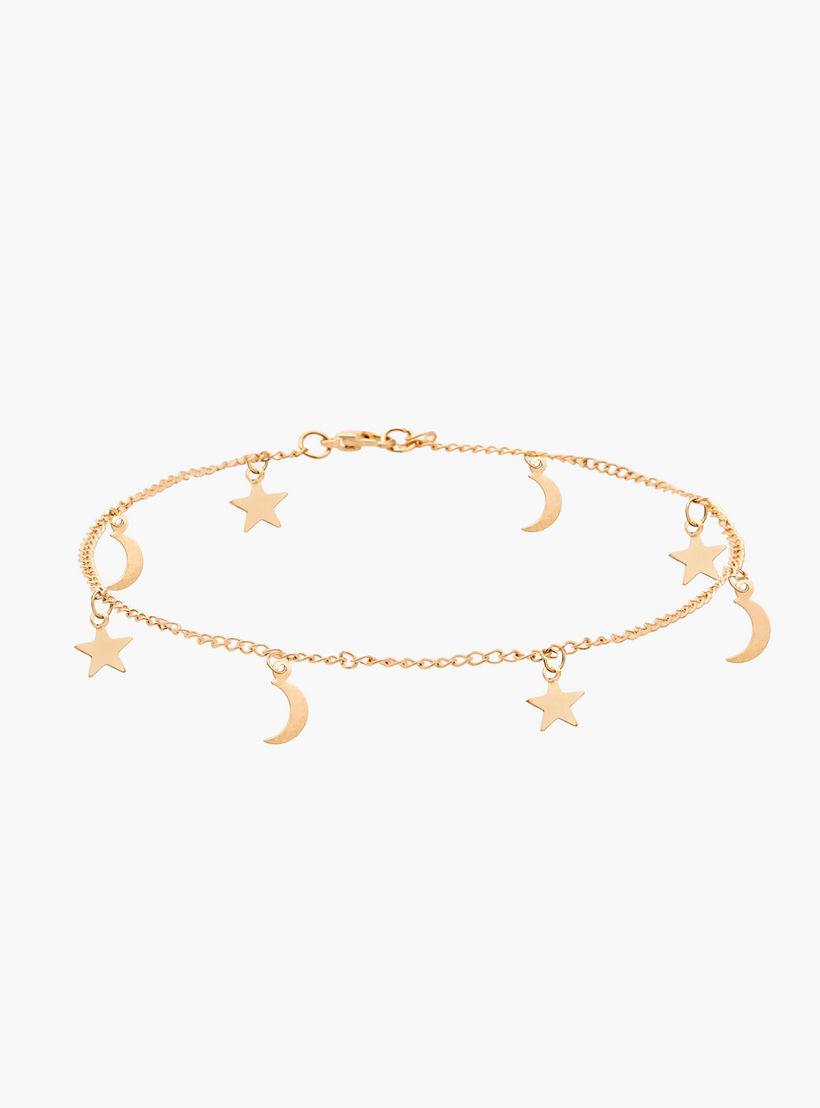 طقم خلاخيل متنوعة بلون ذهبي من 3 قطع-women-watchesandjewellery-jewellery-anklets-image-2