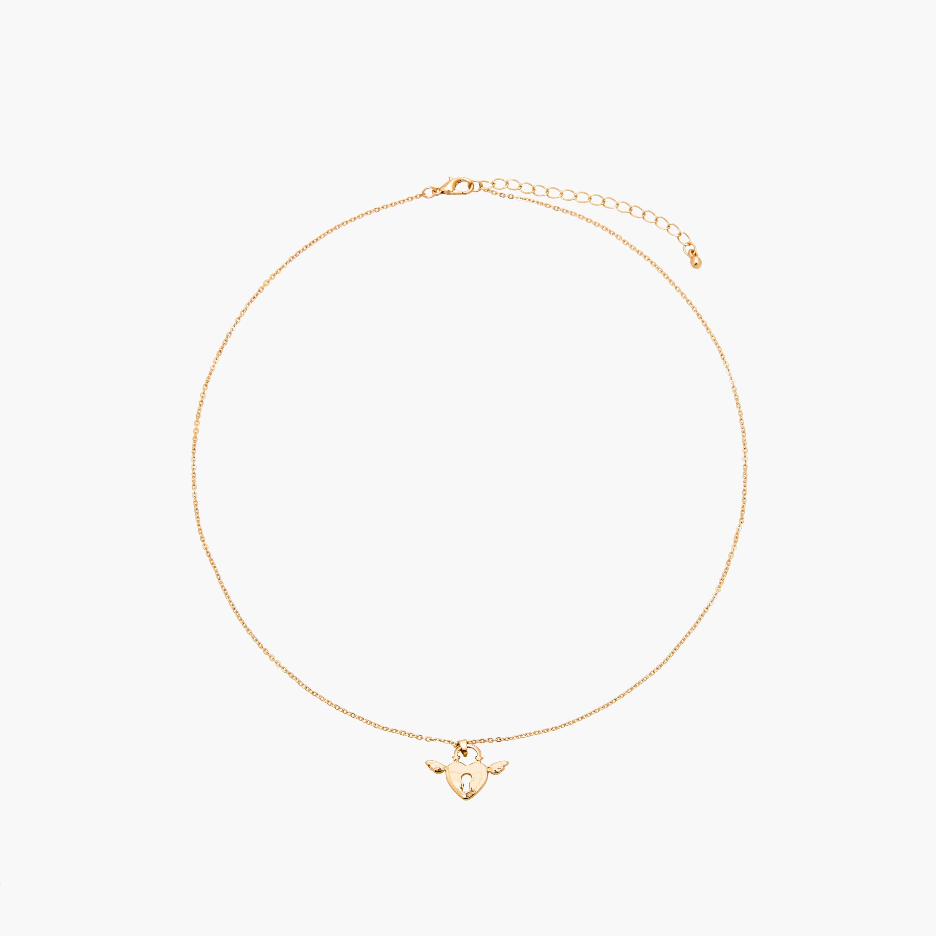 قلادة ذهبية بدلاية قلب-women-watchesandjewellery-jewellery-necklacesandpendants-image-1