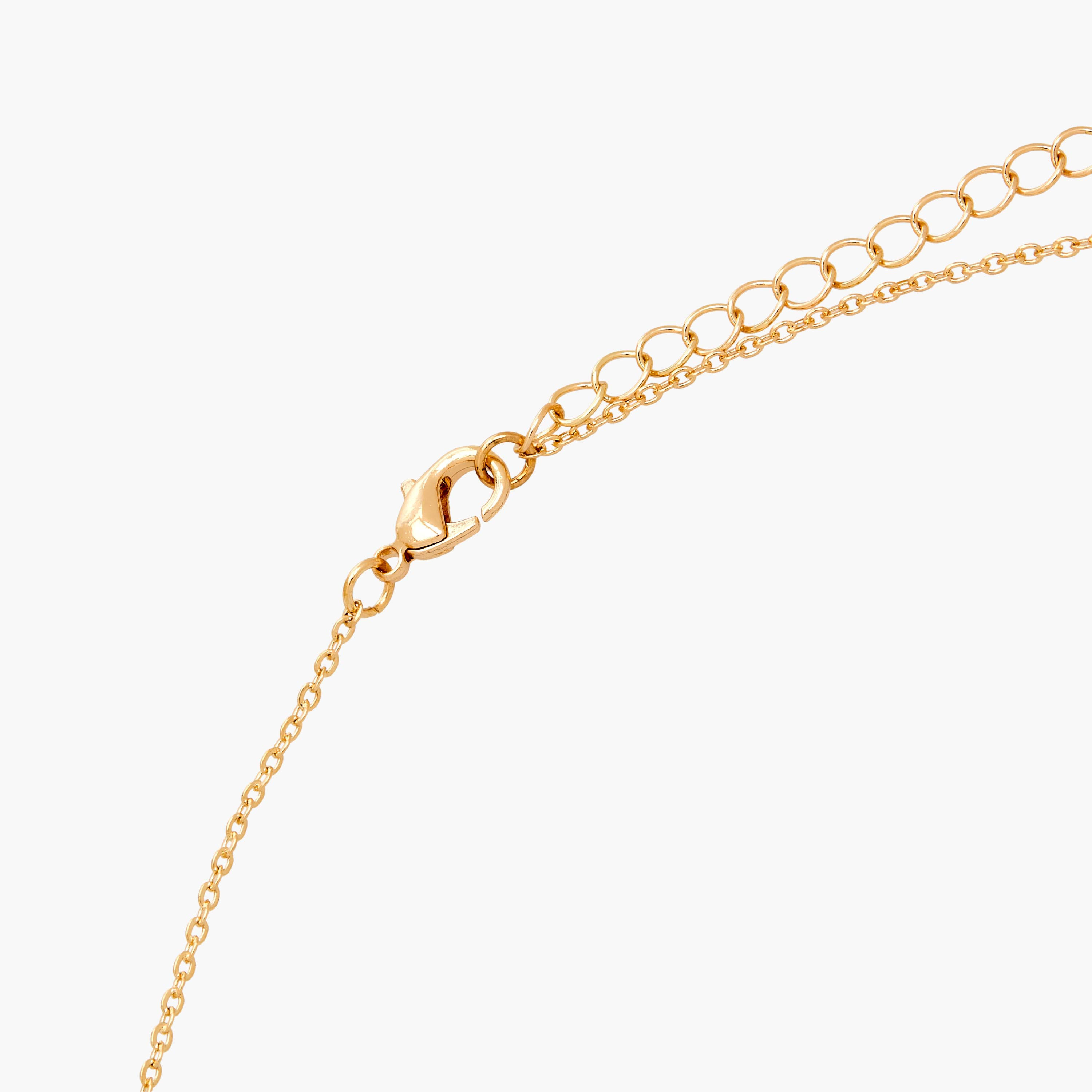 Gold Tone Necklace with Pineapple Pendant-women-watchesandjewellery-jewellery-necklacesandpendants-image-4